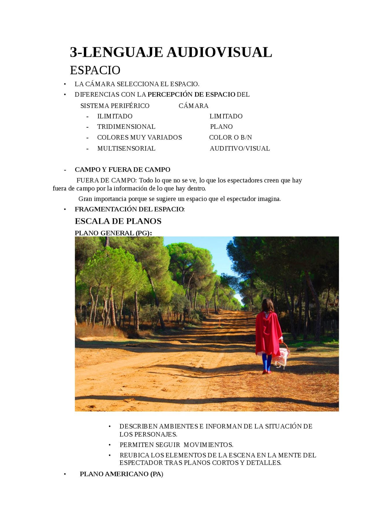 Lenguaje Audiovisual - Apuntes de Periodismo - Docsity