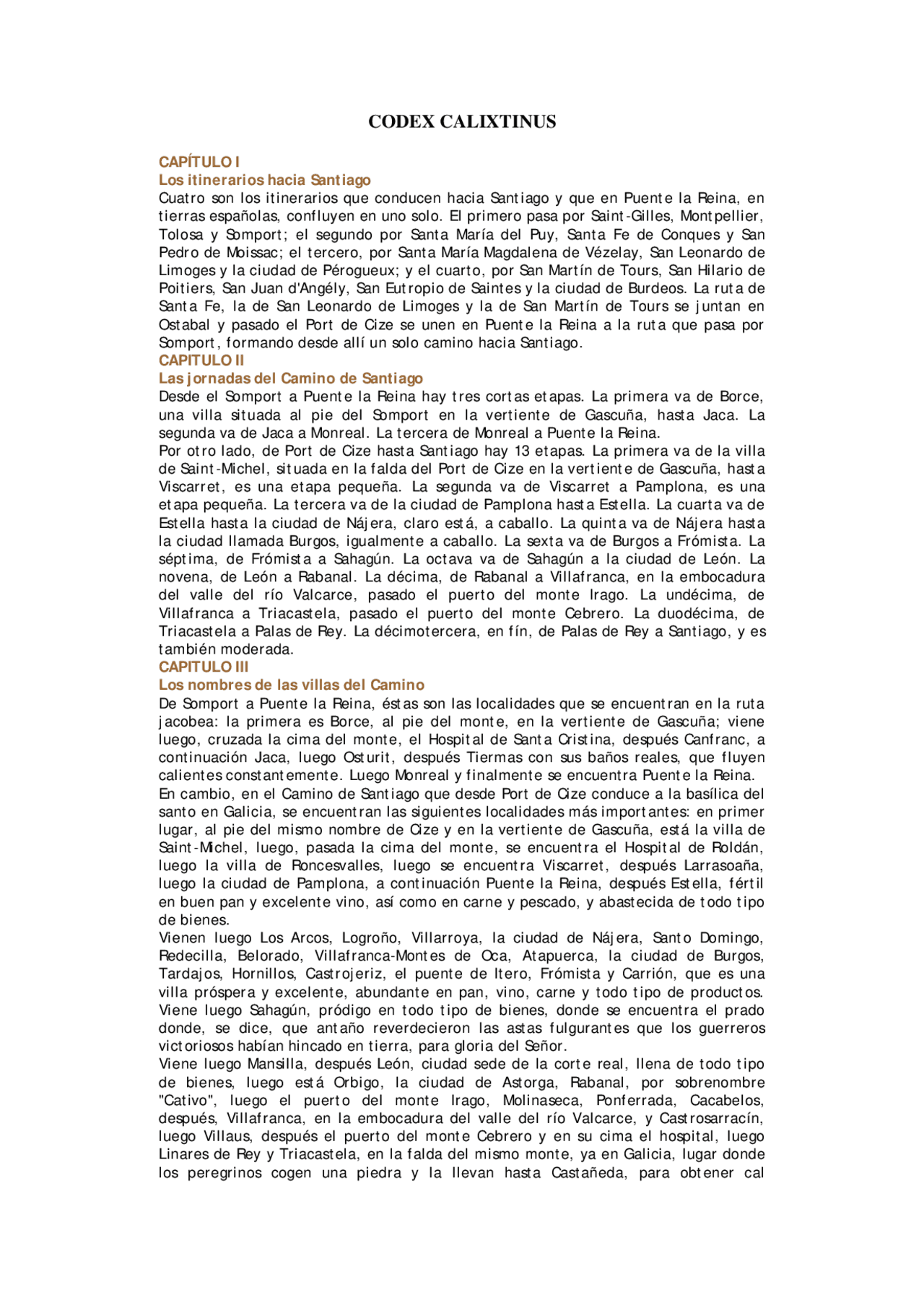 Codex calixtinus - Apuntes de Historia del Arte - Docsity