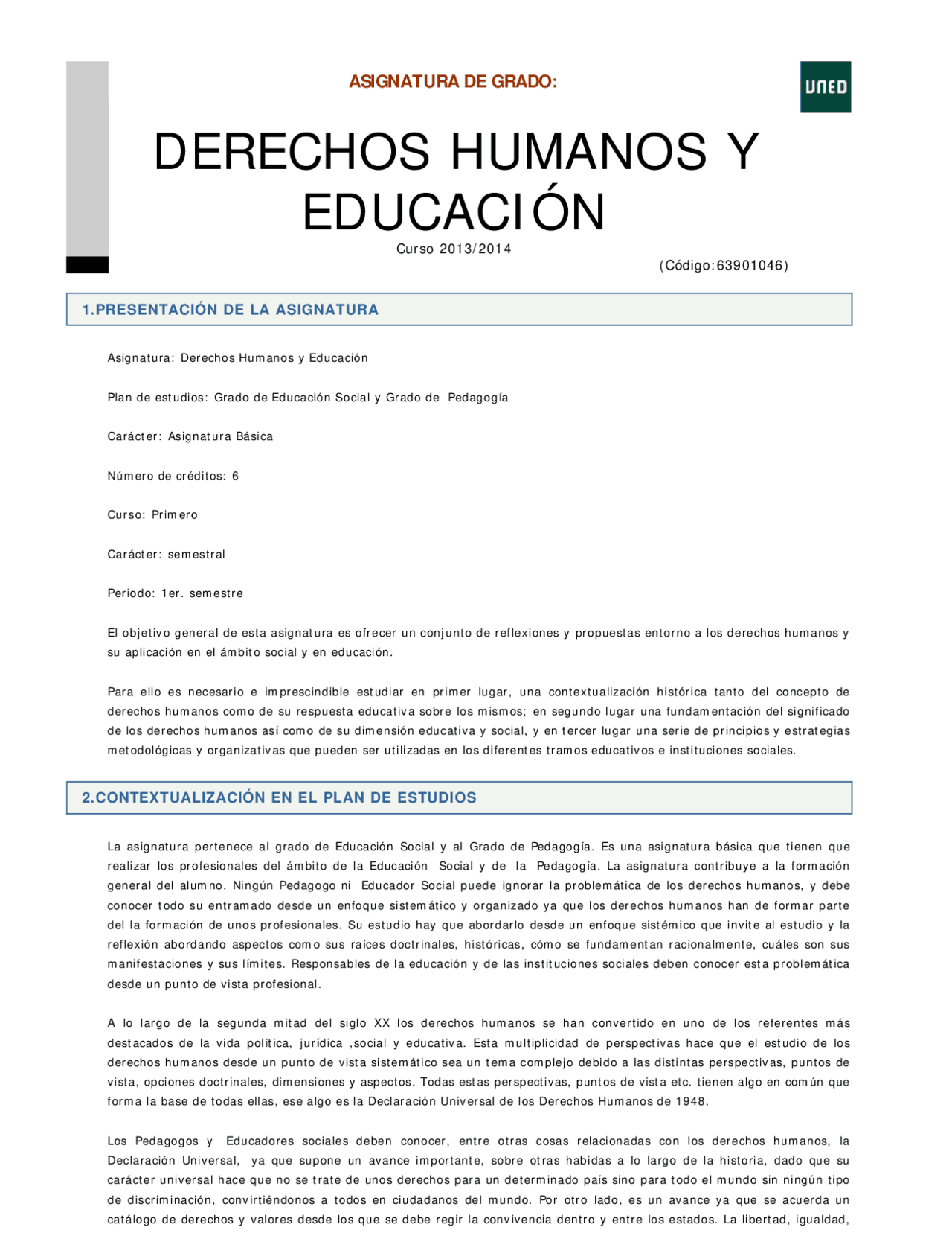 Asignatura de Historia de la educacion - Apuntes de Historia - Docsity