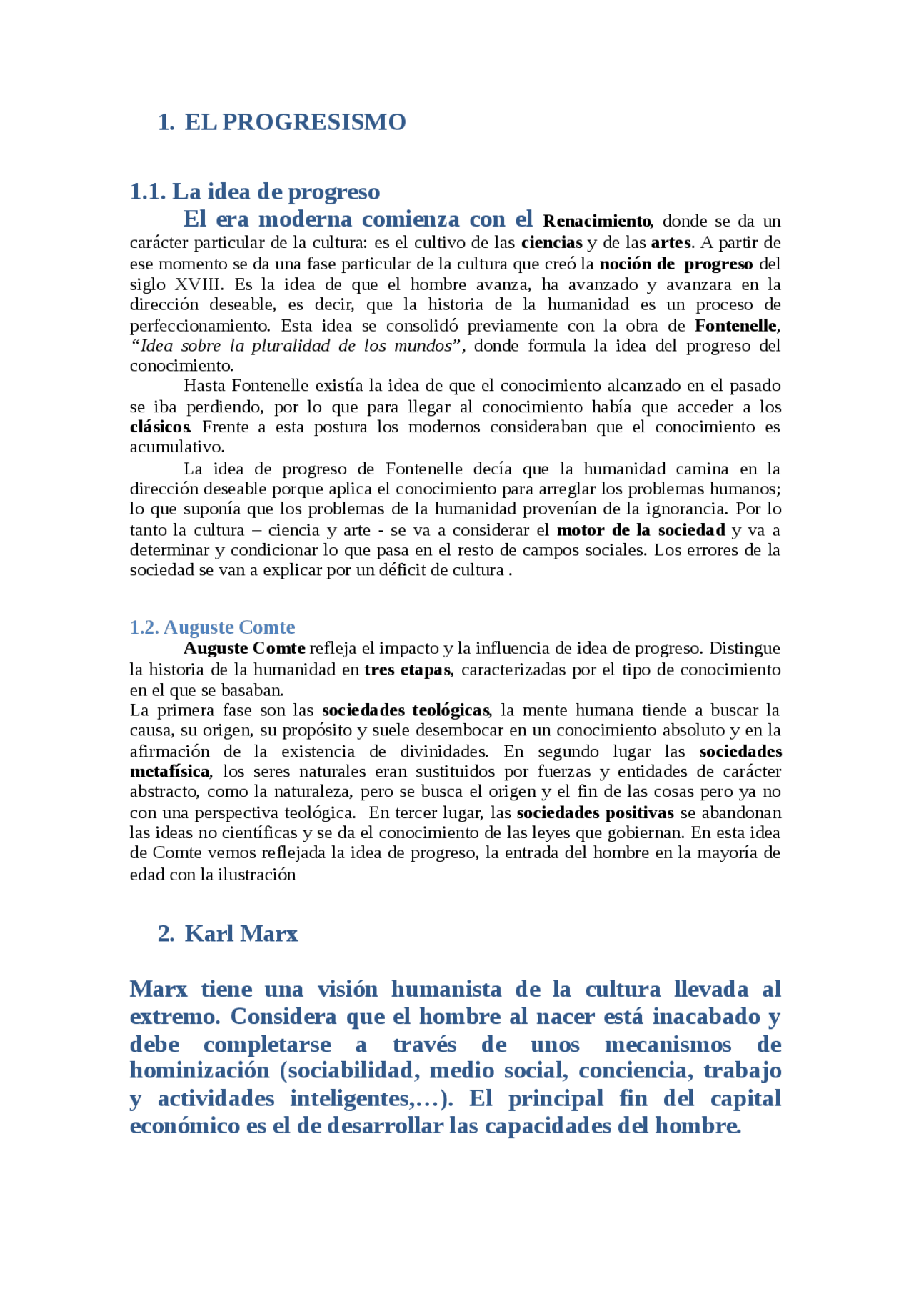1.EL PROGRESISMO1.1. La idea de progreso El era moderna comienza ...