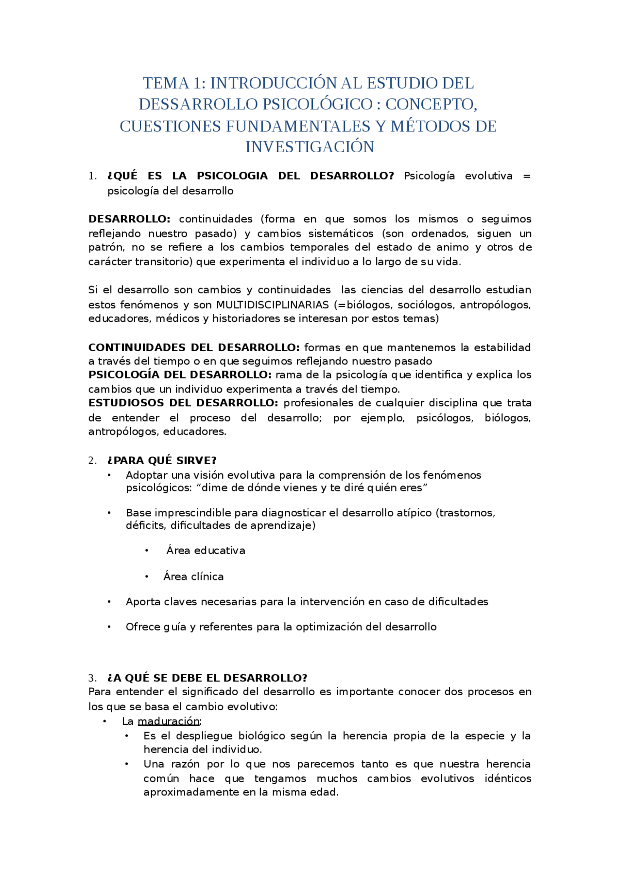 Dime De Donde Vienes Y Te Dire Quien Eres Letra Introducción al estudio del desarrollo psicológico - Apuntes de Psicología  - Docsity