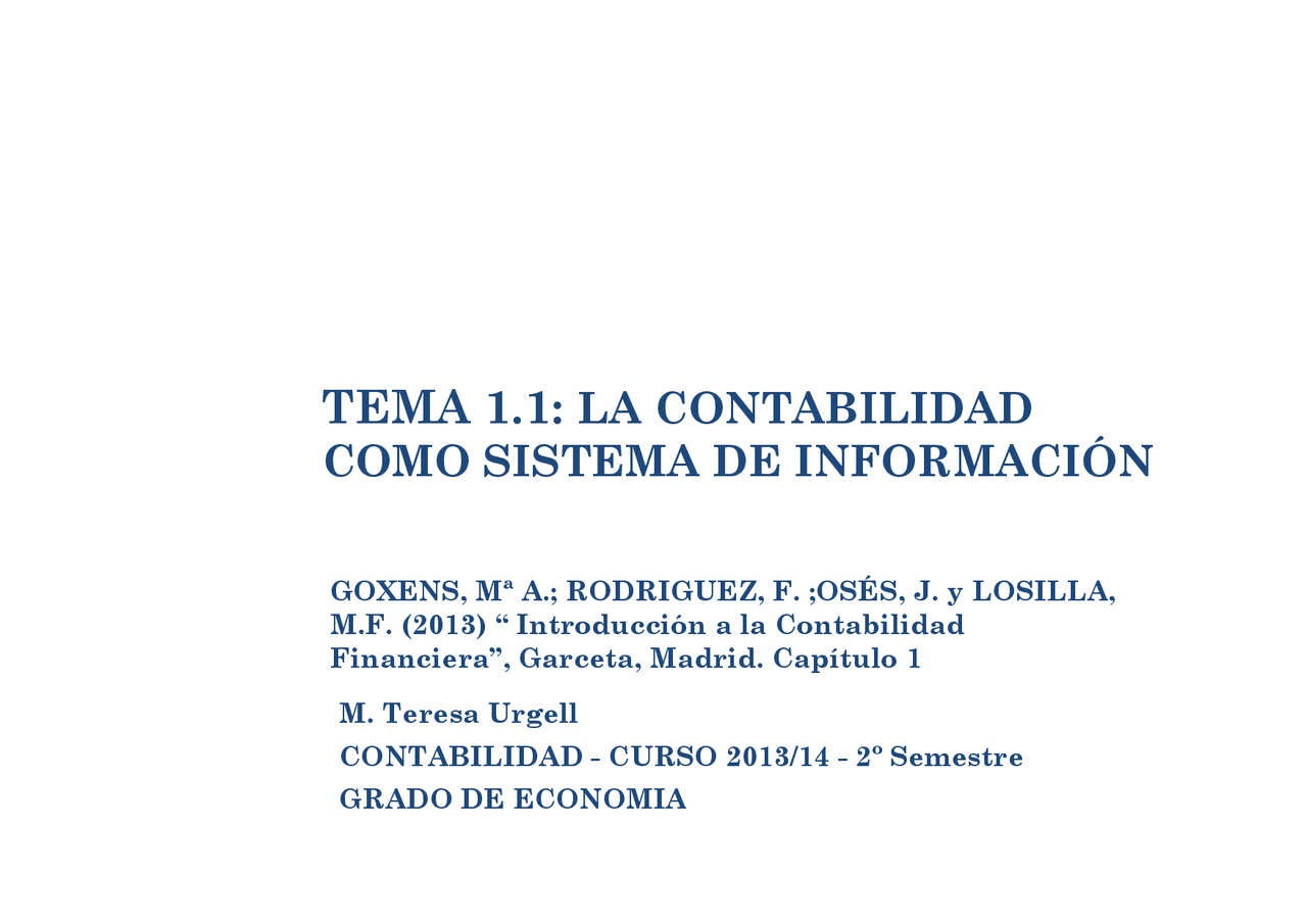 TEMA 1: LA CONTABILIDAD COMO SISTEMA DE INFORMACION - Apuntes de ...