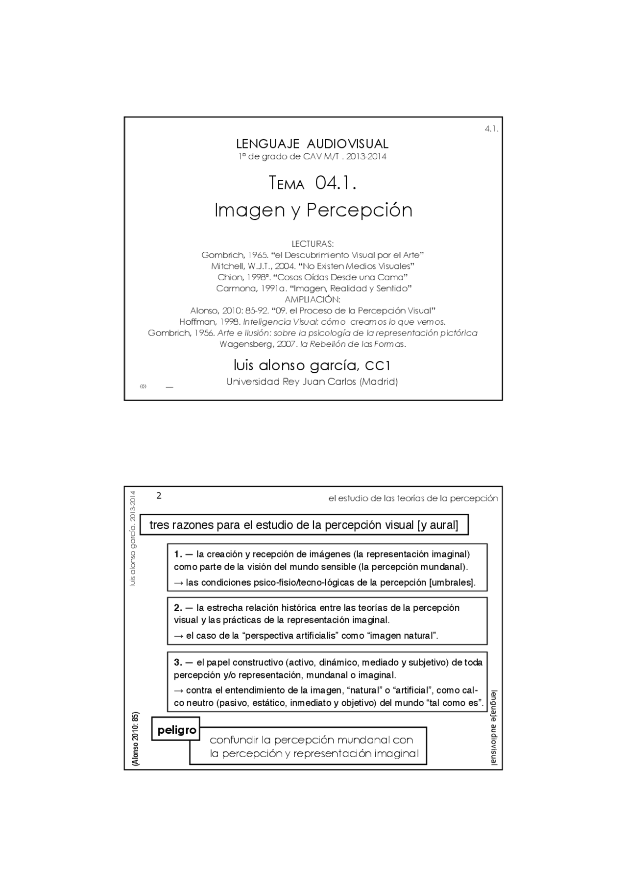 Lenguaje audiovisual - Apuntes de Comunicación Audiovisual - Docsity