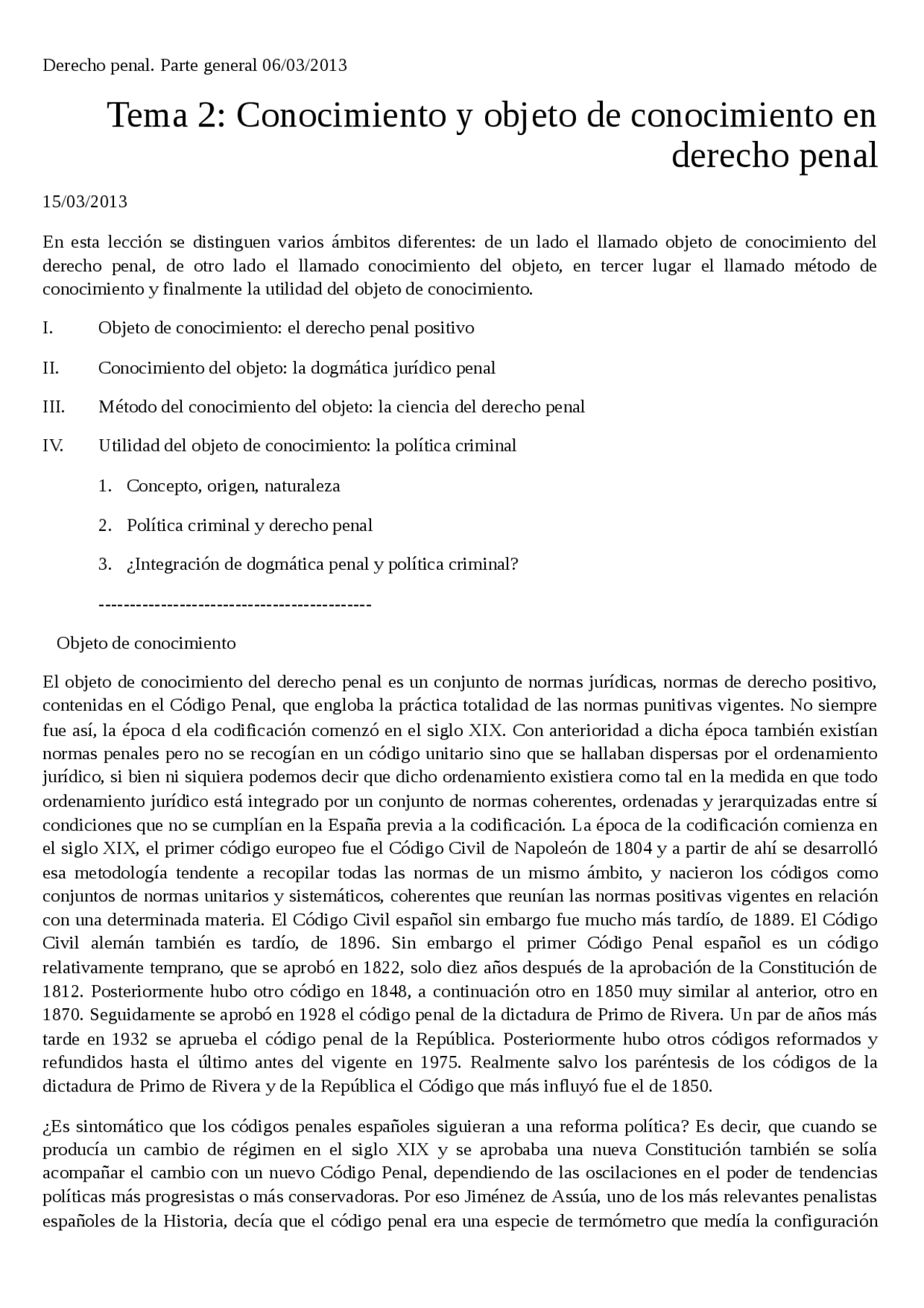 Apuntes Tomo 1 y Tomo 2 Derecho Penal Parte General - Apuntes de ...