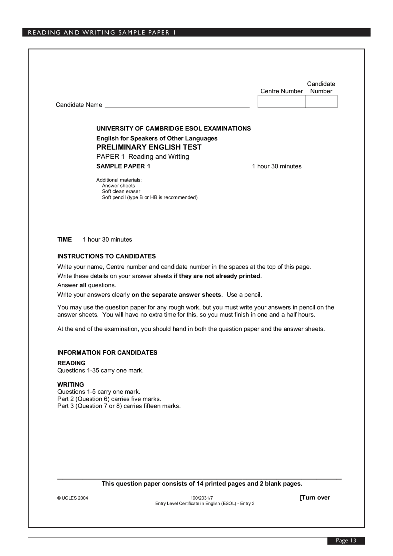 Examen Ingles Ex menes De Turismo Docsity