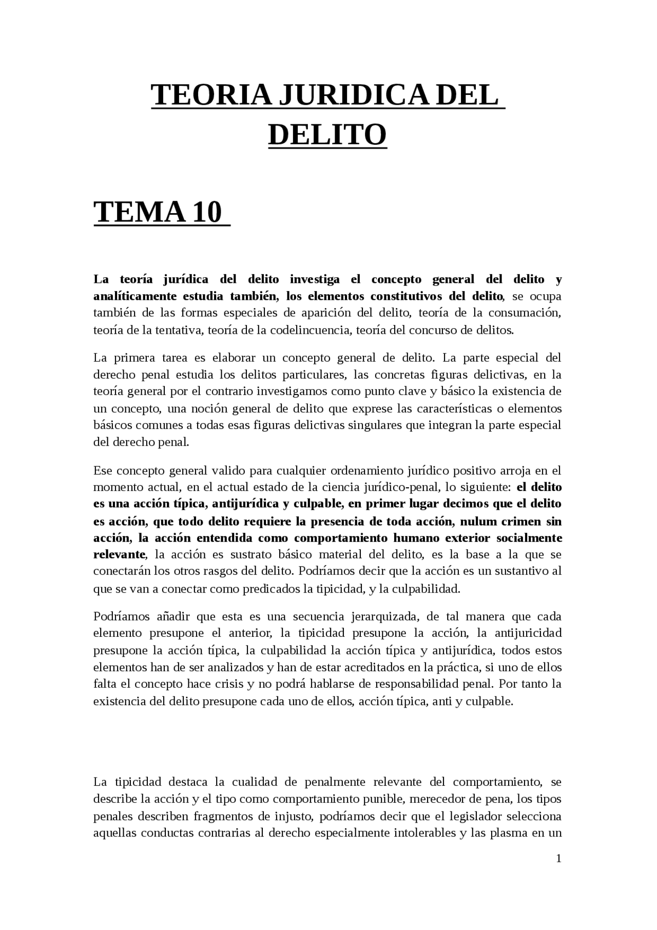 Concepto y elementos constitutivos del delito en Derecho Penal - Prof ...