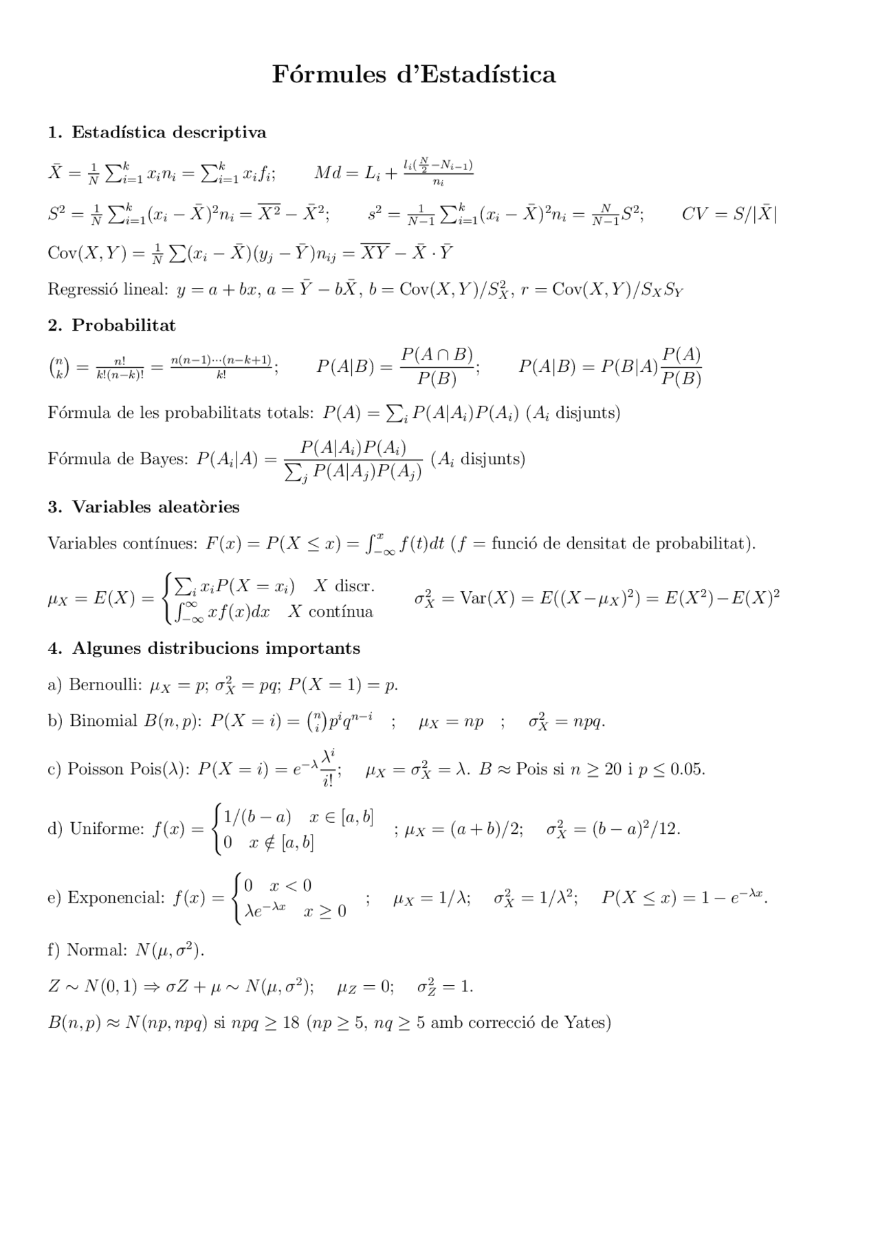 Formulari Ejercicios De Biologia Docsity