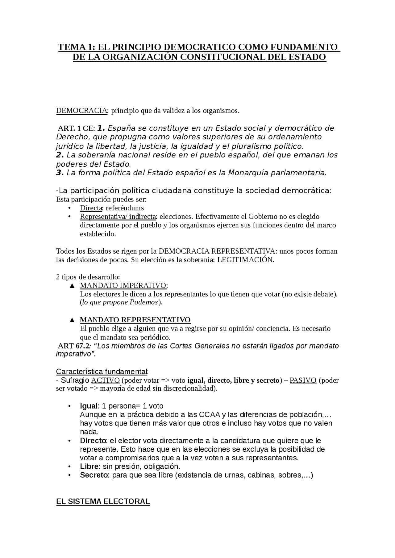 TEMA 1: EL PRINCIPIO DEMOCRATICO COMO FUNDAMENTO DE LA ORGANIZACI ...