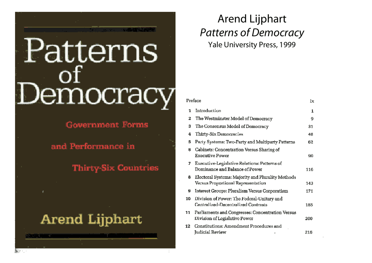 Lijphart Patterns Of Democracy Apuntes De Ciencia De La lijphart-patterns-of-democracy-apuntes-de-ciencia-de-la