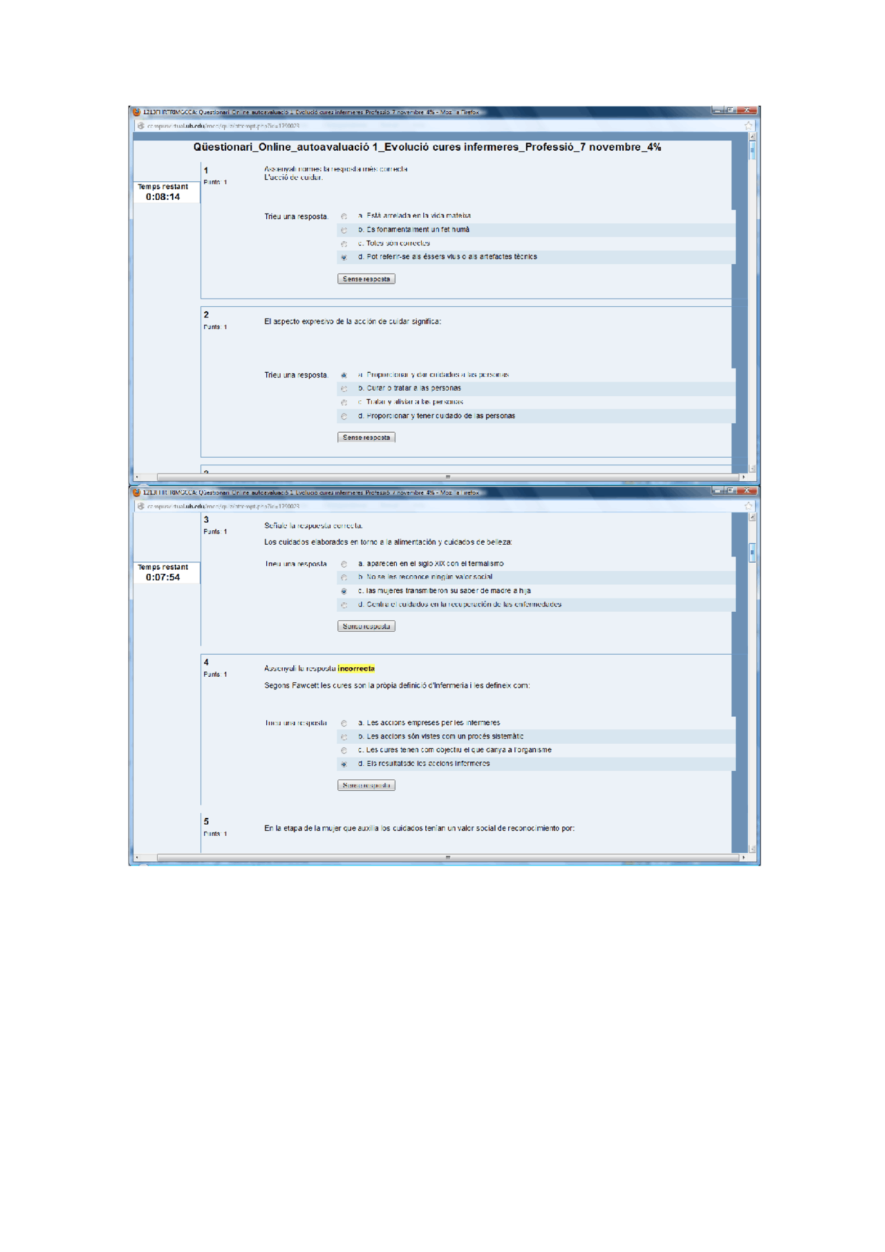 Autoevaluador Autoevaluador curas enfermeras - Apuntes de Enfermería - Docsity