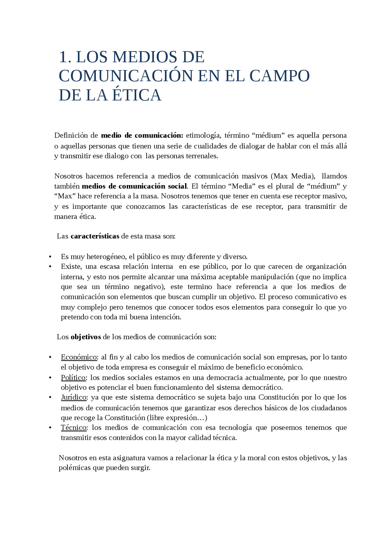 APUNTES TEMA 1 1º cav - Apuntes de Comunicación Audiovisual - Docsity
