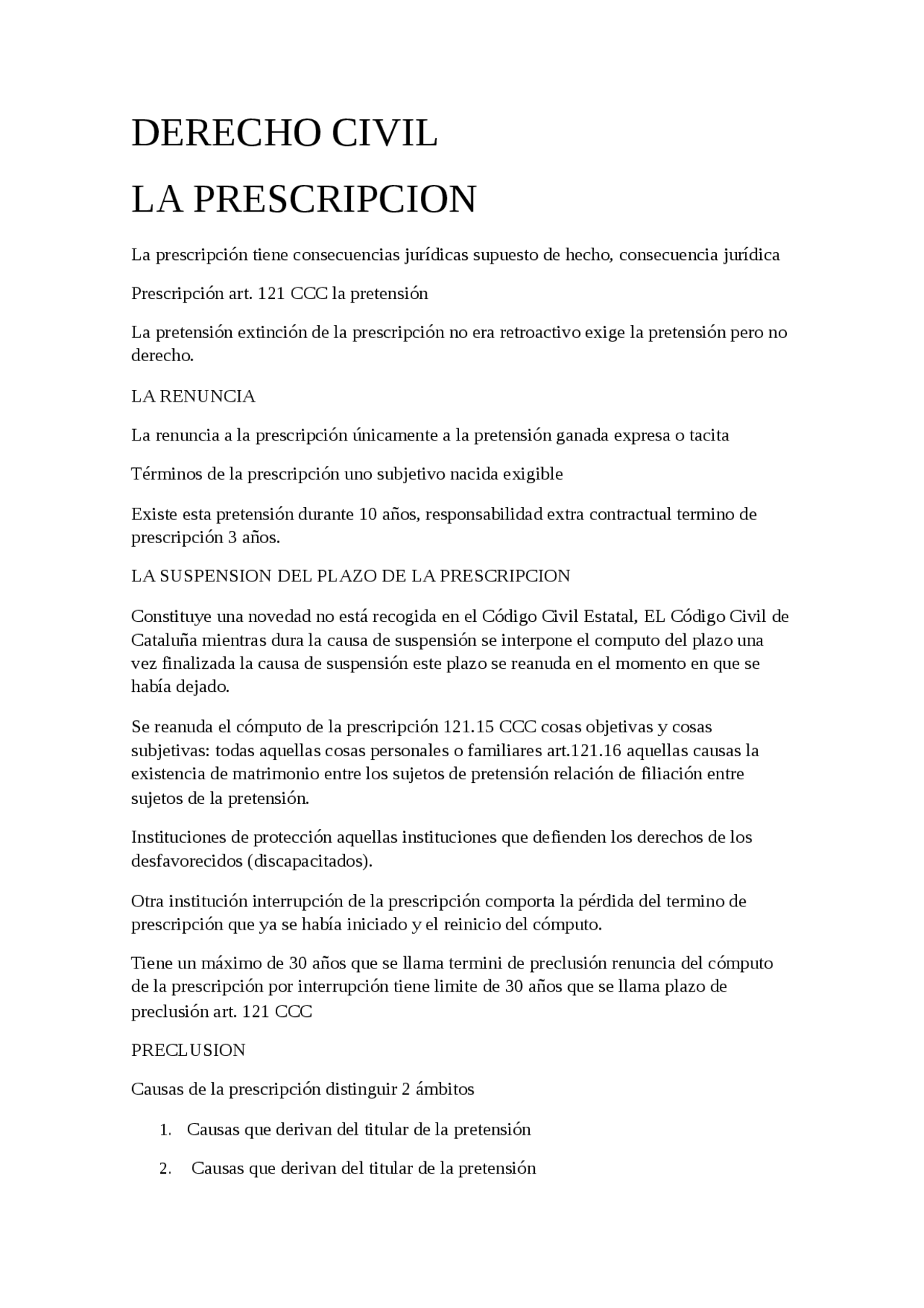 Prescripción y Caducidad en Derecho Civil: Plazos, Consecuencias y ...