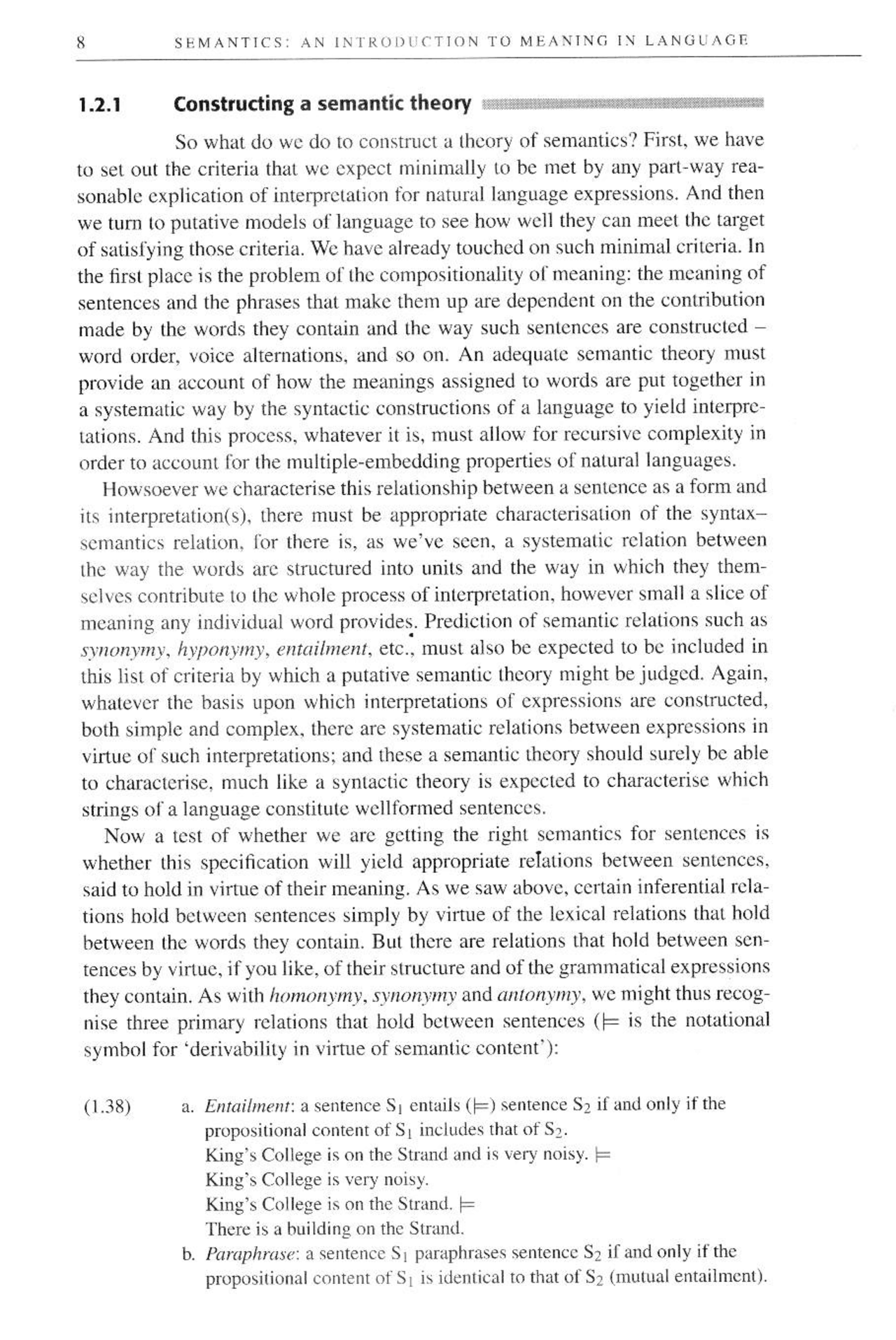 Predication semantics - Apuntes de Idioma Inglés - Docsity