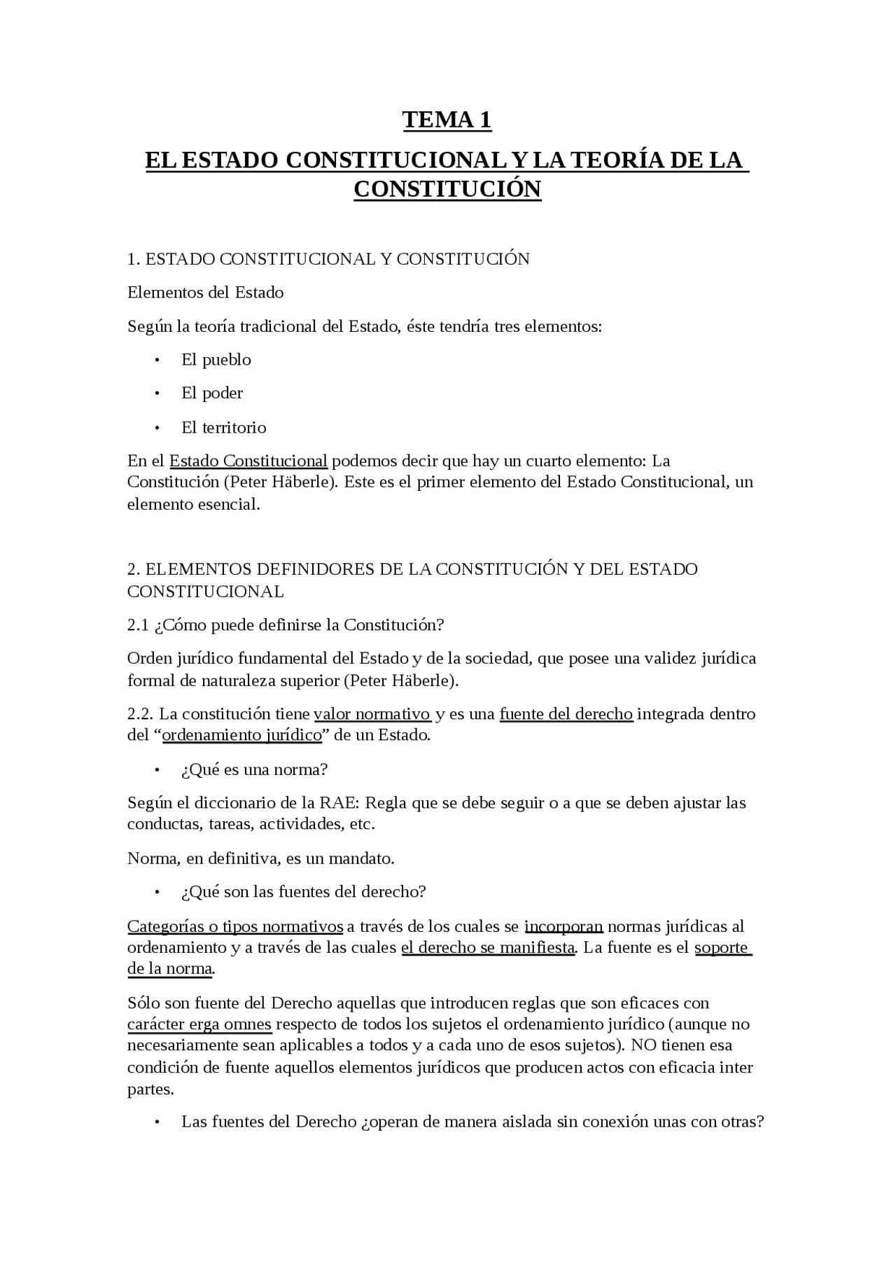 (UMA) Derecho constitucional ->TEMA 1 EL ESTADO CONSTITUCIONAL Y LA ...