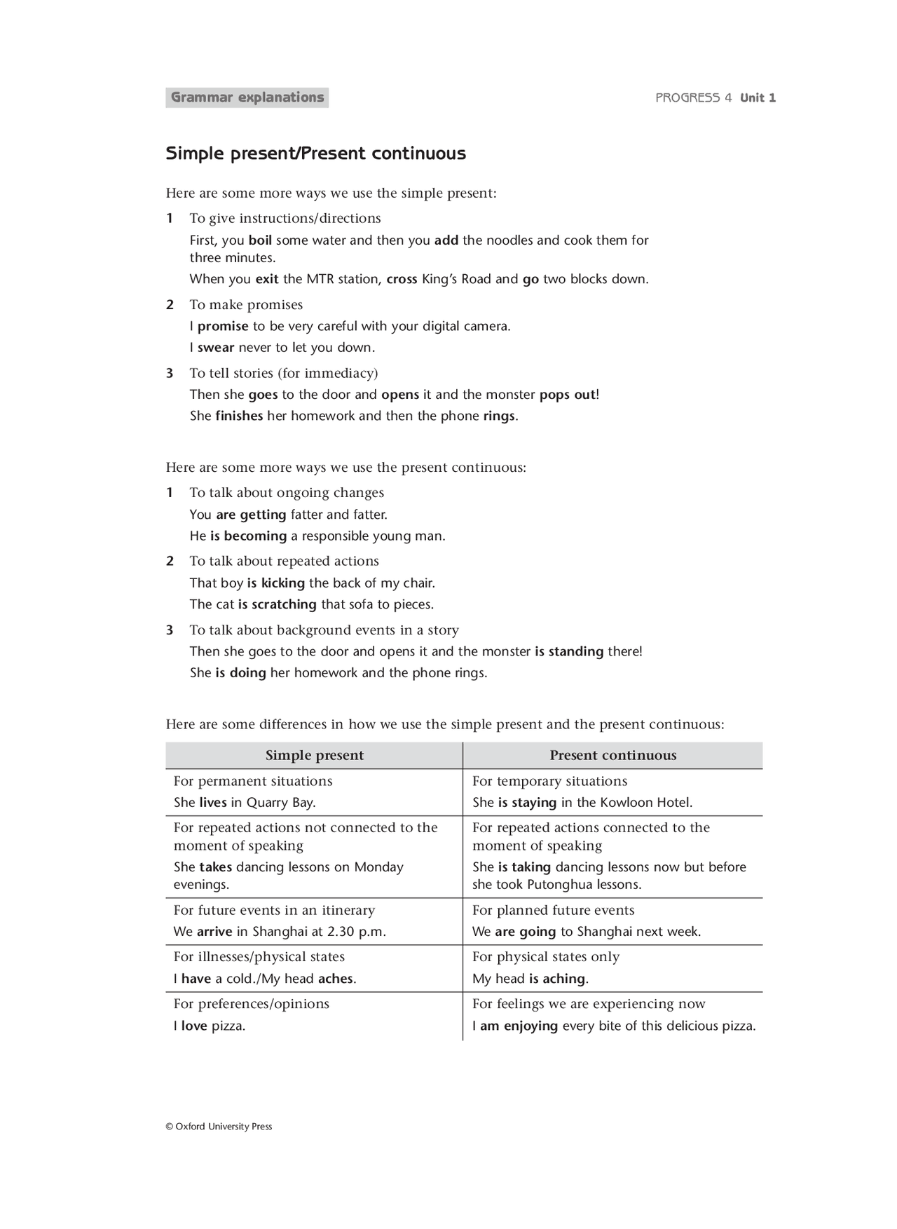 Understanding the Use of Simple Present and Present Continuous in ...