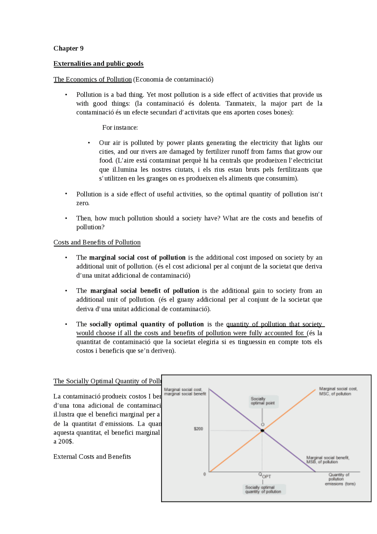 Power point 9 Externalities and public goods - Apuntes de ...