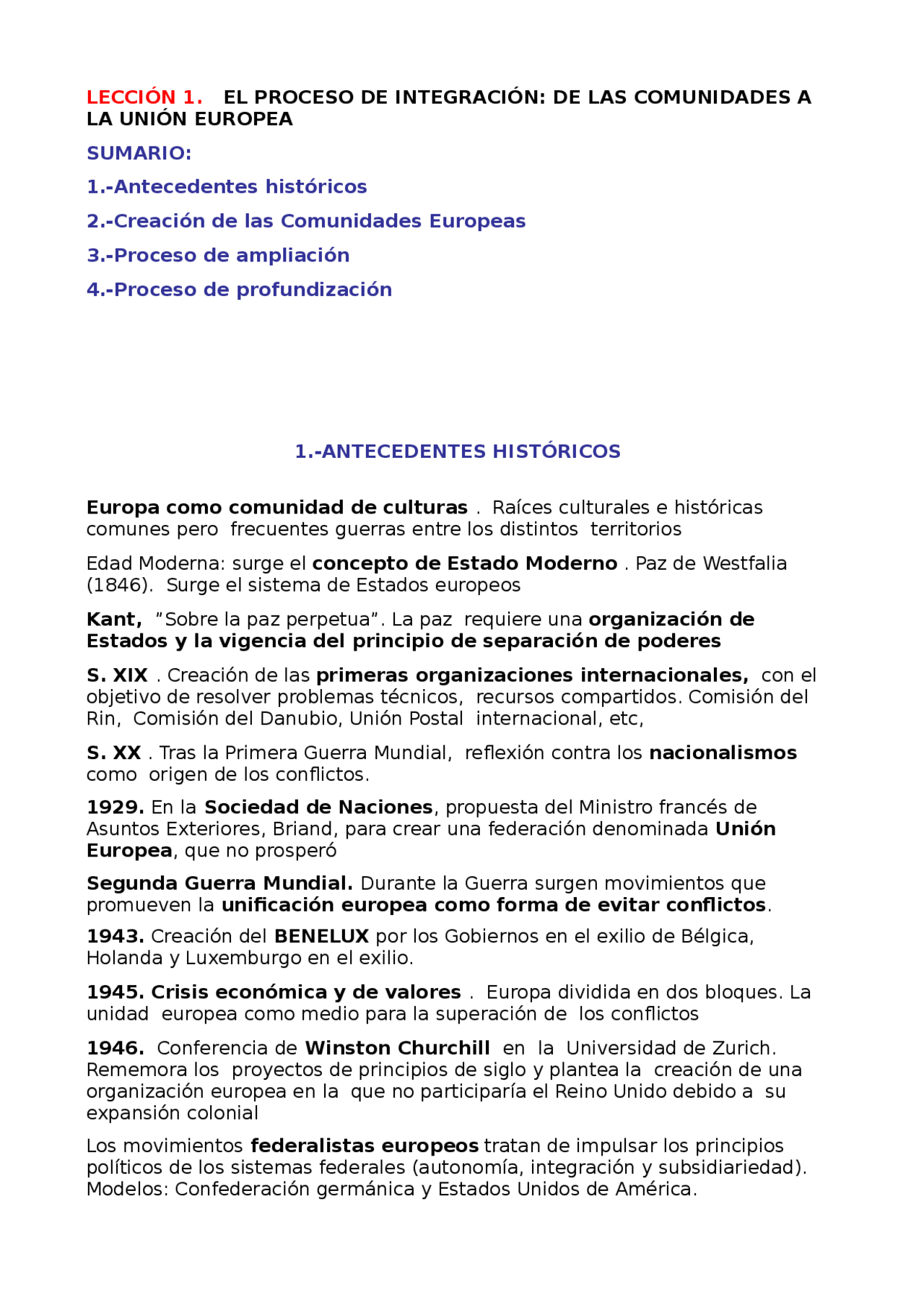 El proceso de integración: de las comunidades a la unión europea ...