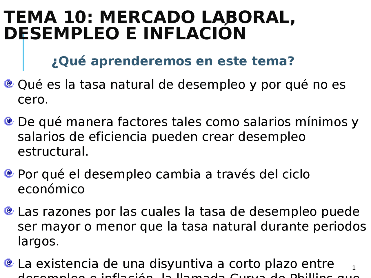 LA NATURALEZA DEL DESEMPLEO El desempleo friccional es el desempleo Apuntes de Macroeconomía
