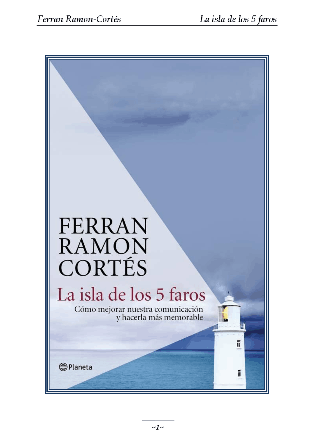La Isla De Los 5 Faros Apuntes De Pedagogia Docsity
