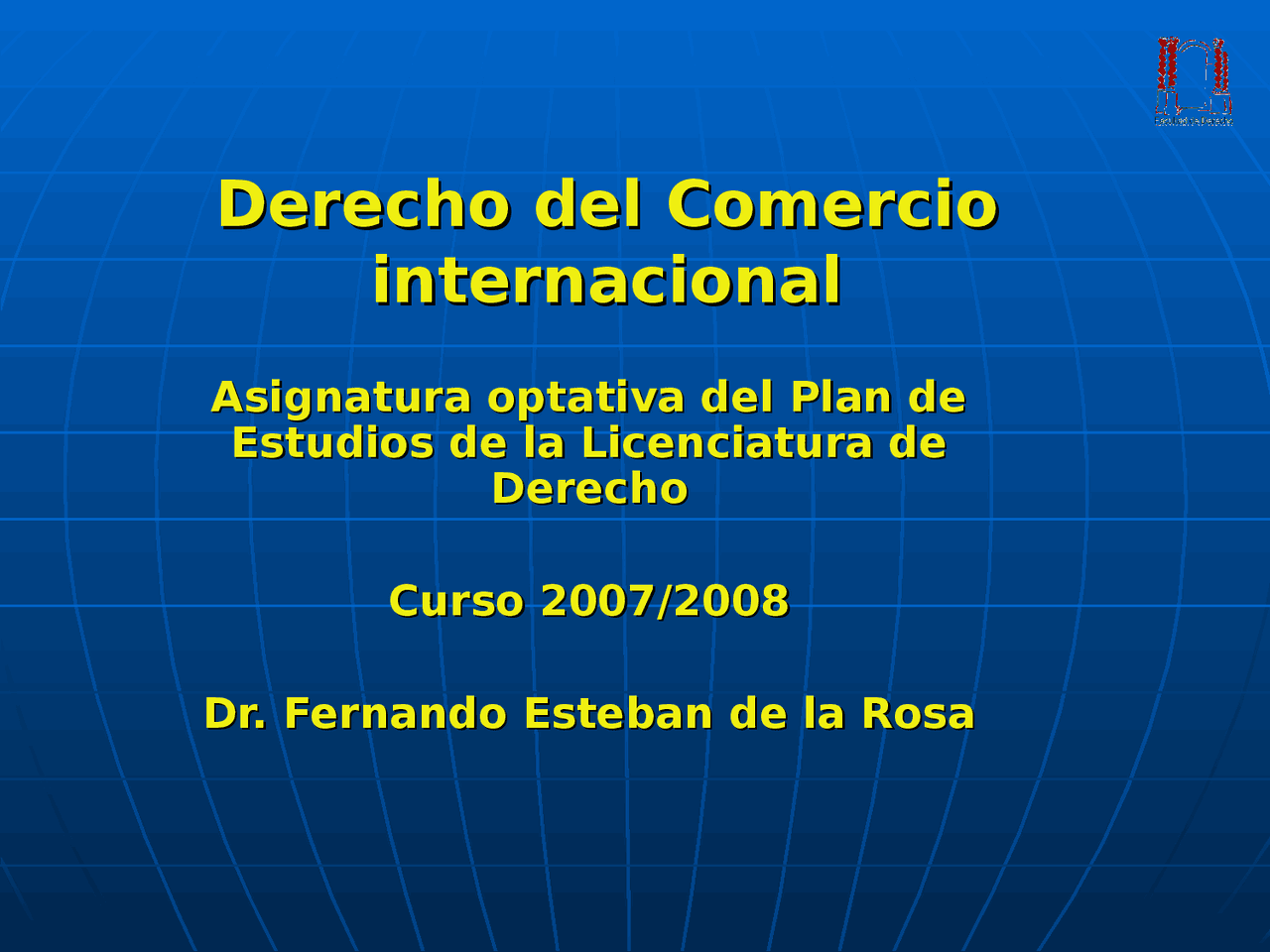 Derecho del Comercio Derecho del Comercio internacional - Apuntes de