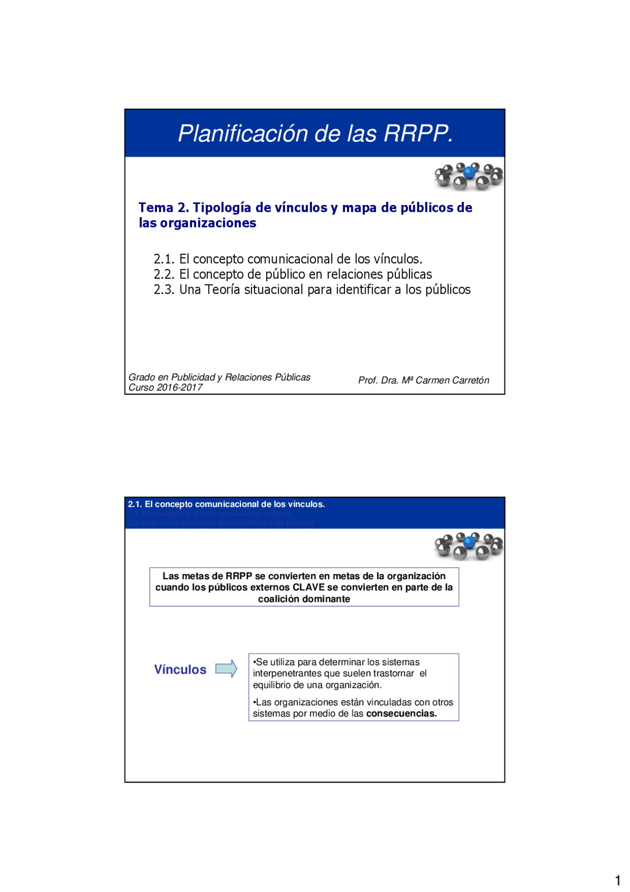 Tema 2 - Planificación de las RRPP - Apuntes de Publicidad y Promoción ...