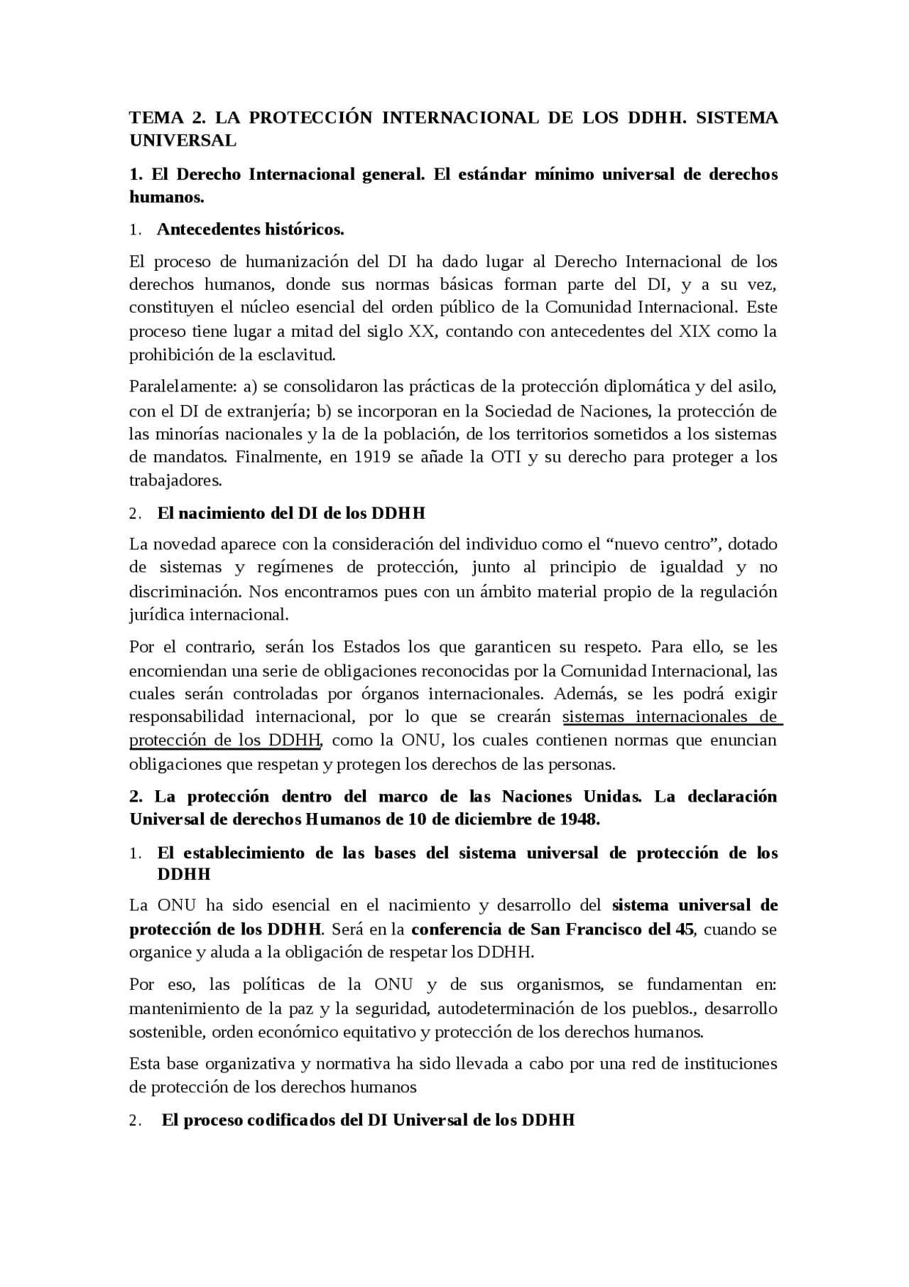 Proteccion internacional de los DDHH - Apuntes de Derecho Privado ...