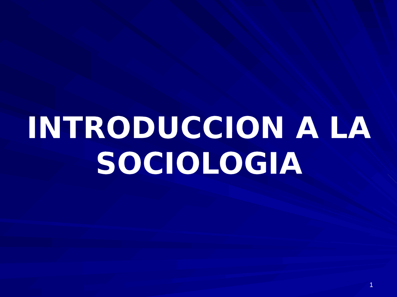 INTRODUCCION A LA SOCIOLOGIA LOS ORÍGENES DE LA SOCIOLOGÍA PRINCI
