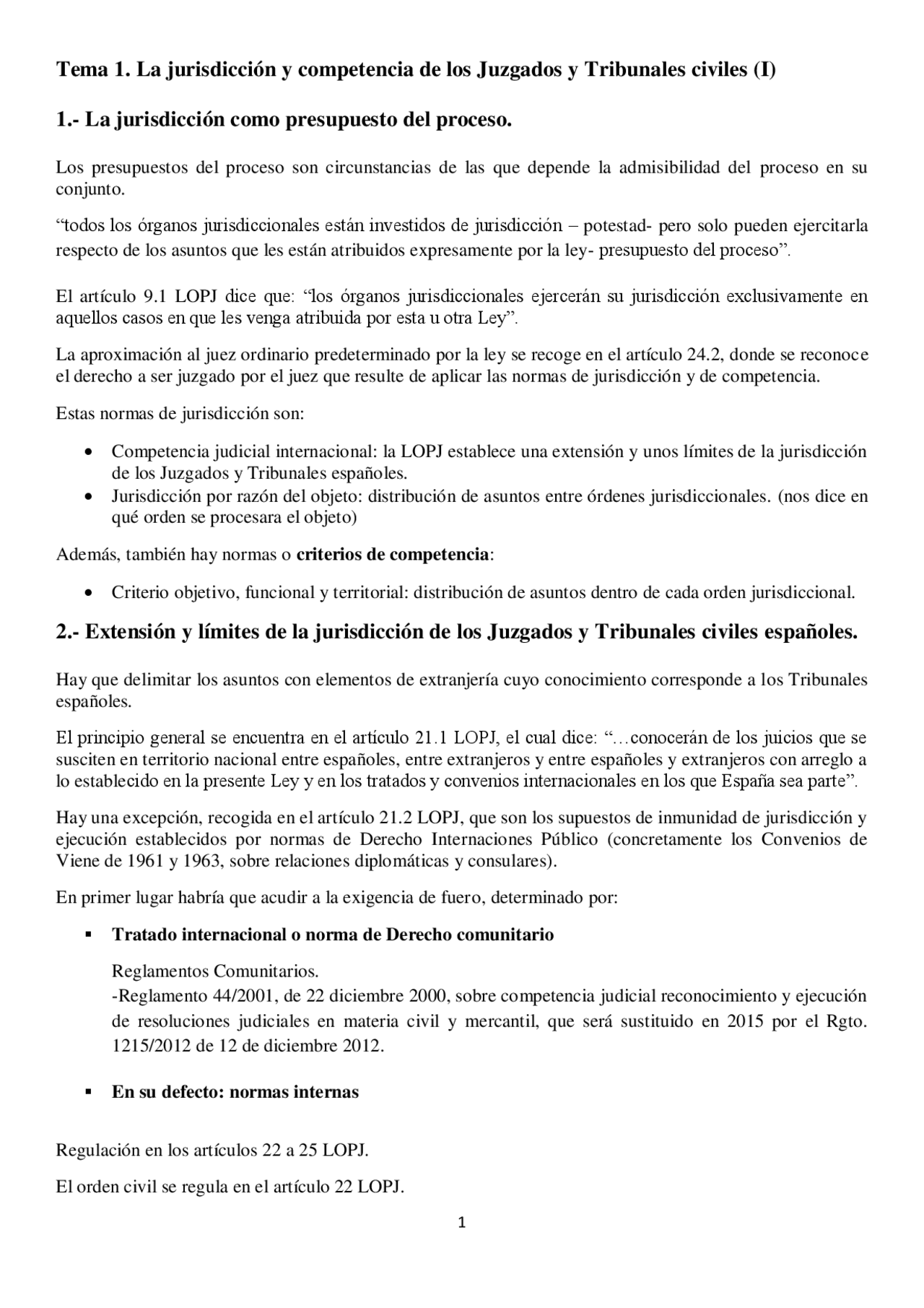 Jurisdicción y Competencia de Juzgados y Tribunales Civiles en España ...