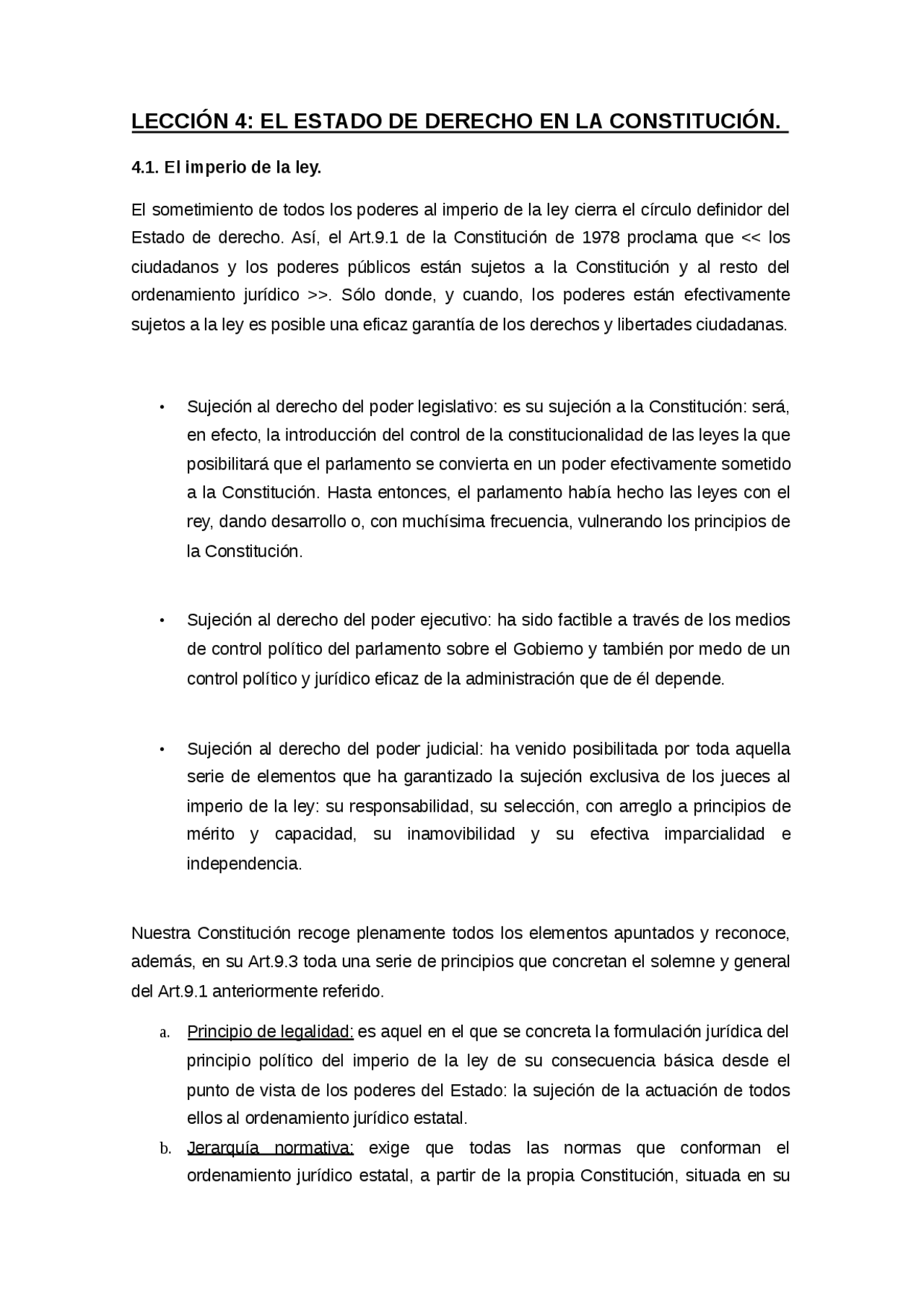 EL ESTADO DE DERECHO EN LA CONSTITUCIÓN - Apuntes de Derecho ...