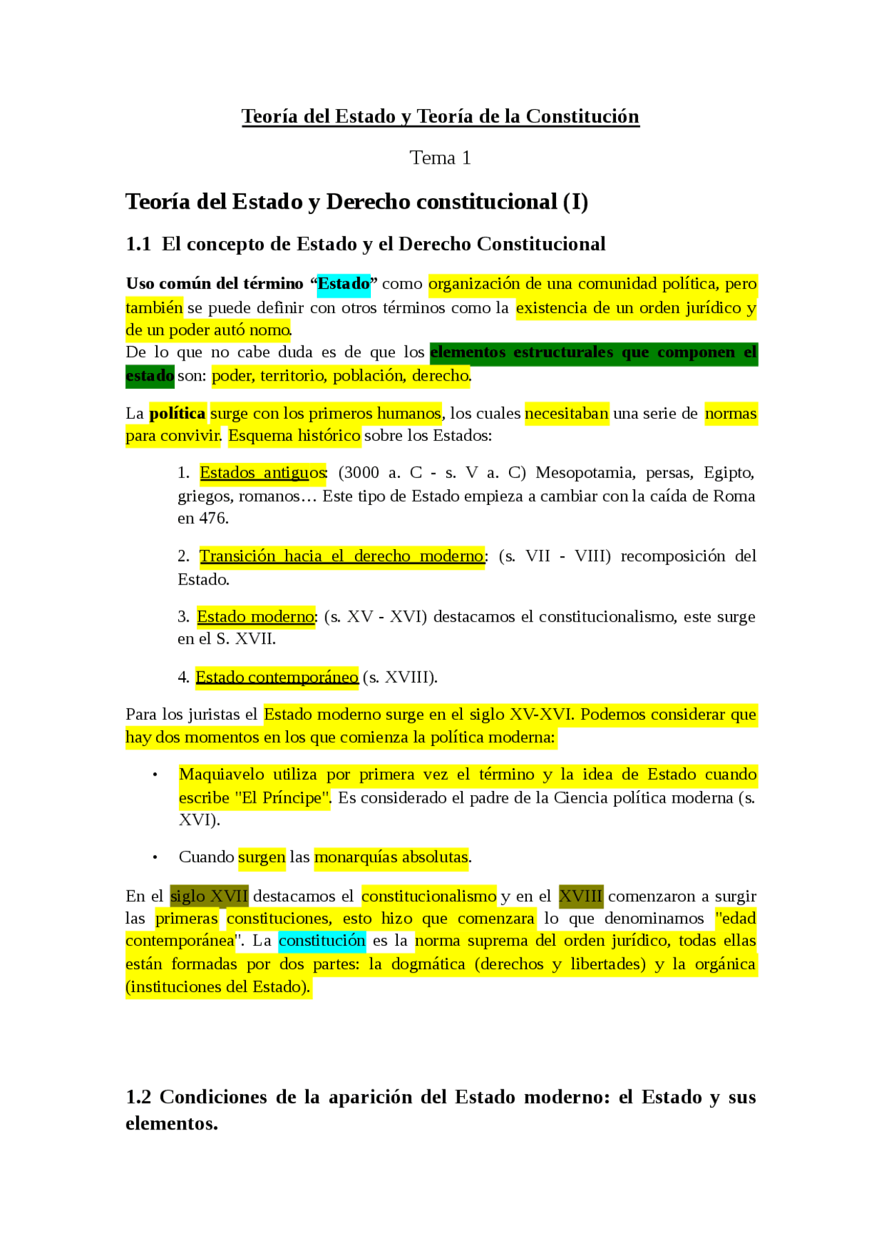 Teoría del Estado y Derecho constitucional - Apuntes de Derecho ...