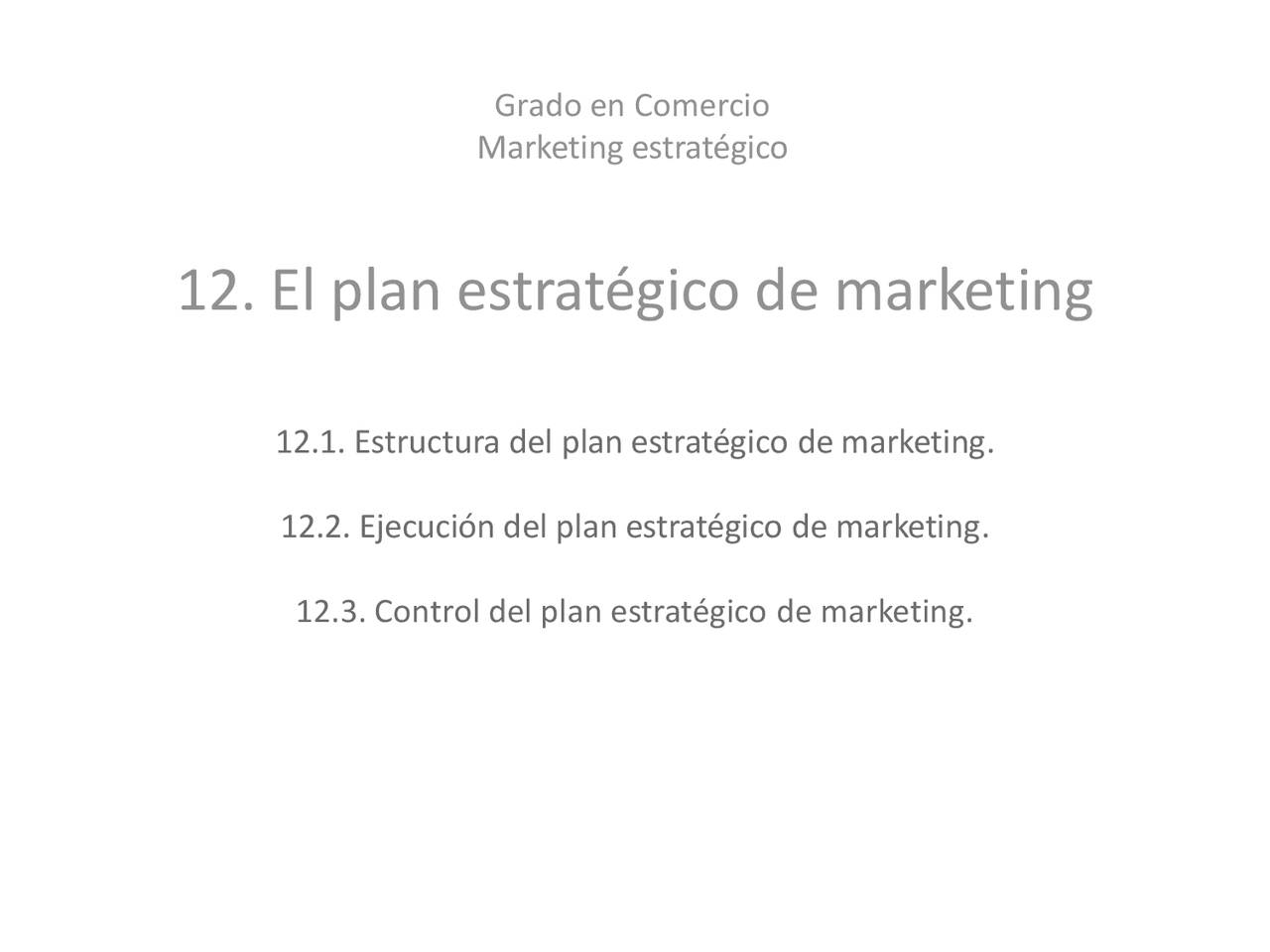 El plan estratégico de marketing - Apuntes de Marketing de Ventas - Docsity