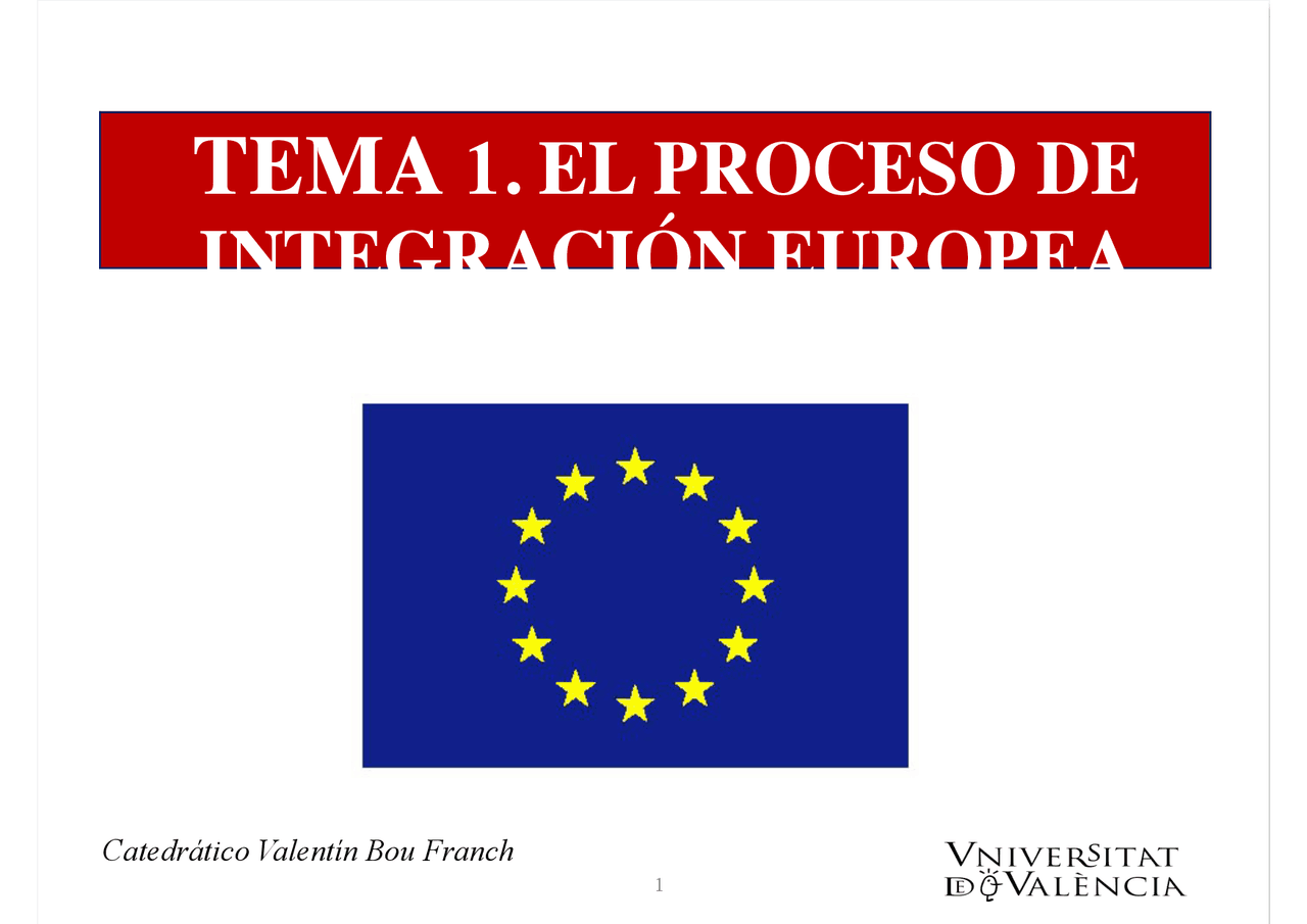 El proceso de integración europea - Конспекты лекций of Римское право ...
