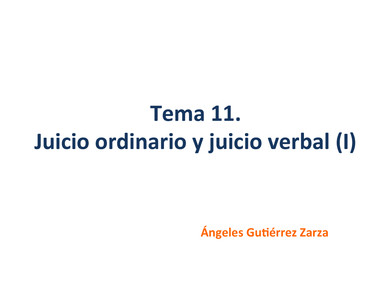 Juicio ordinario y juicio verbal - Apuntes de Derecho Procesal | Docsity