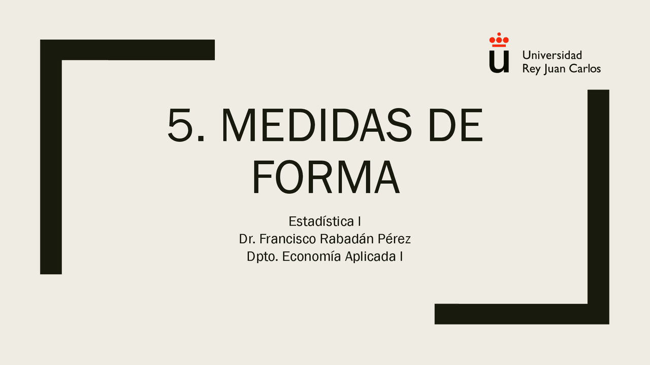 Medidas de forma - Apuntes de Estadística Empresarial | Docsity