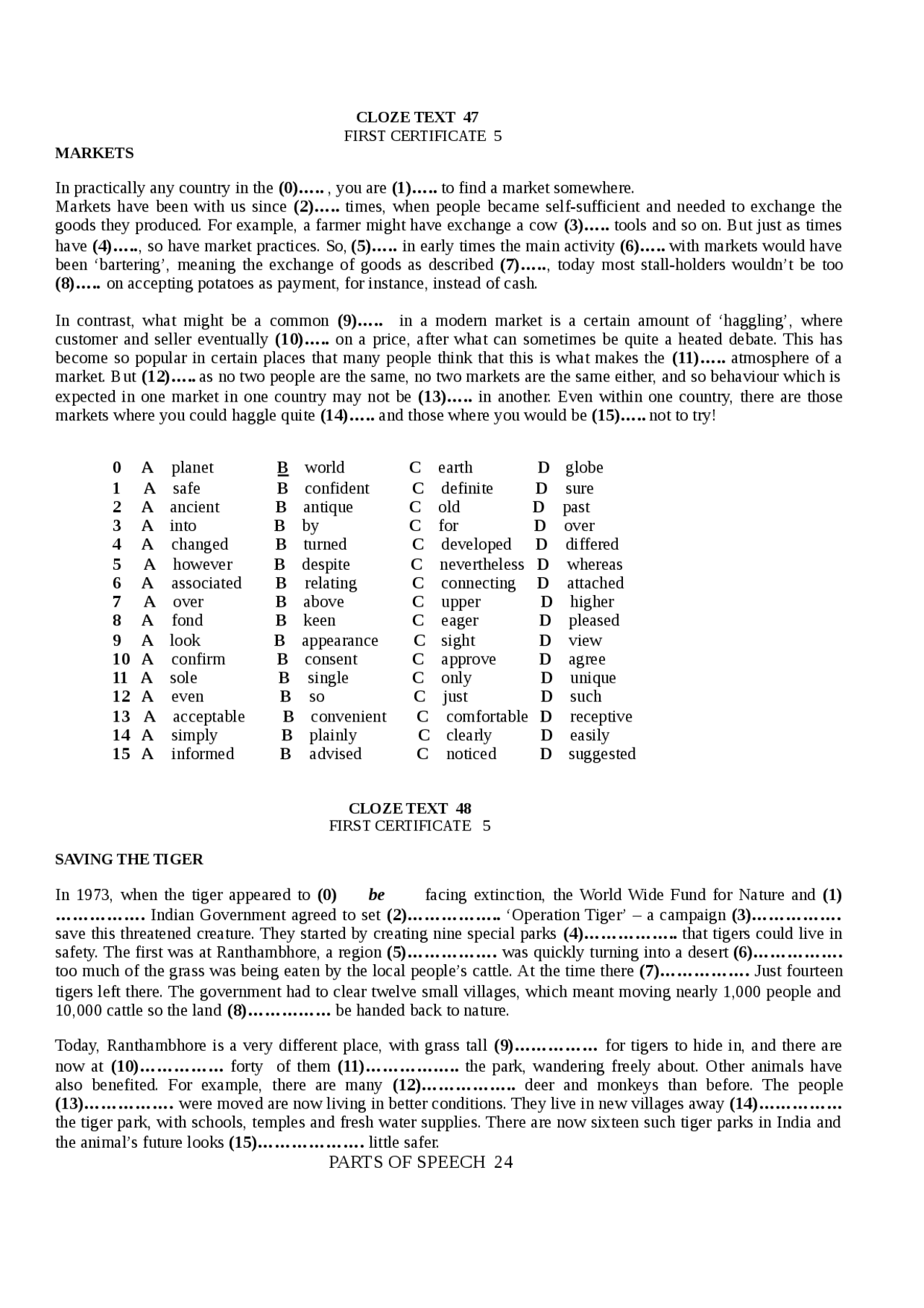 PARTS OF SPEECH BOOKS Nearly all the (0 discoveries that have bee ...