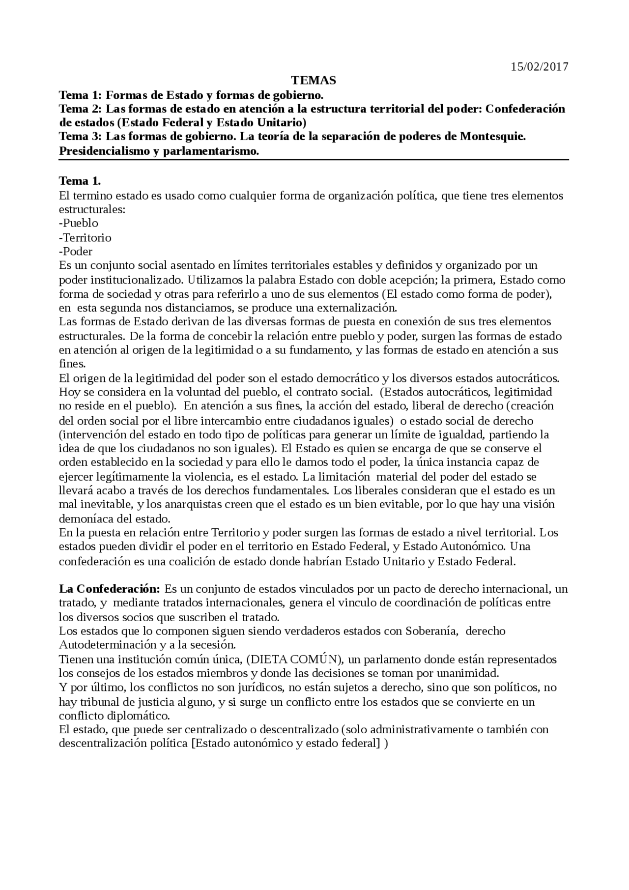 Formas de Estado y formas de gobierno - Apuntes de Derecho ...