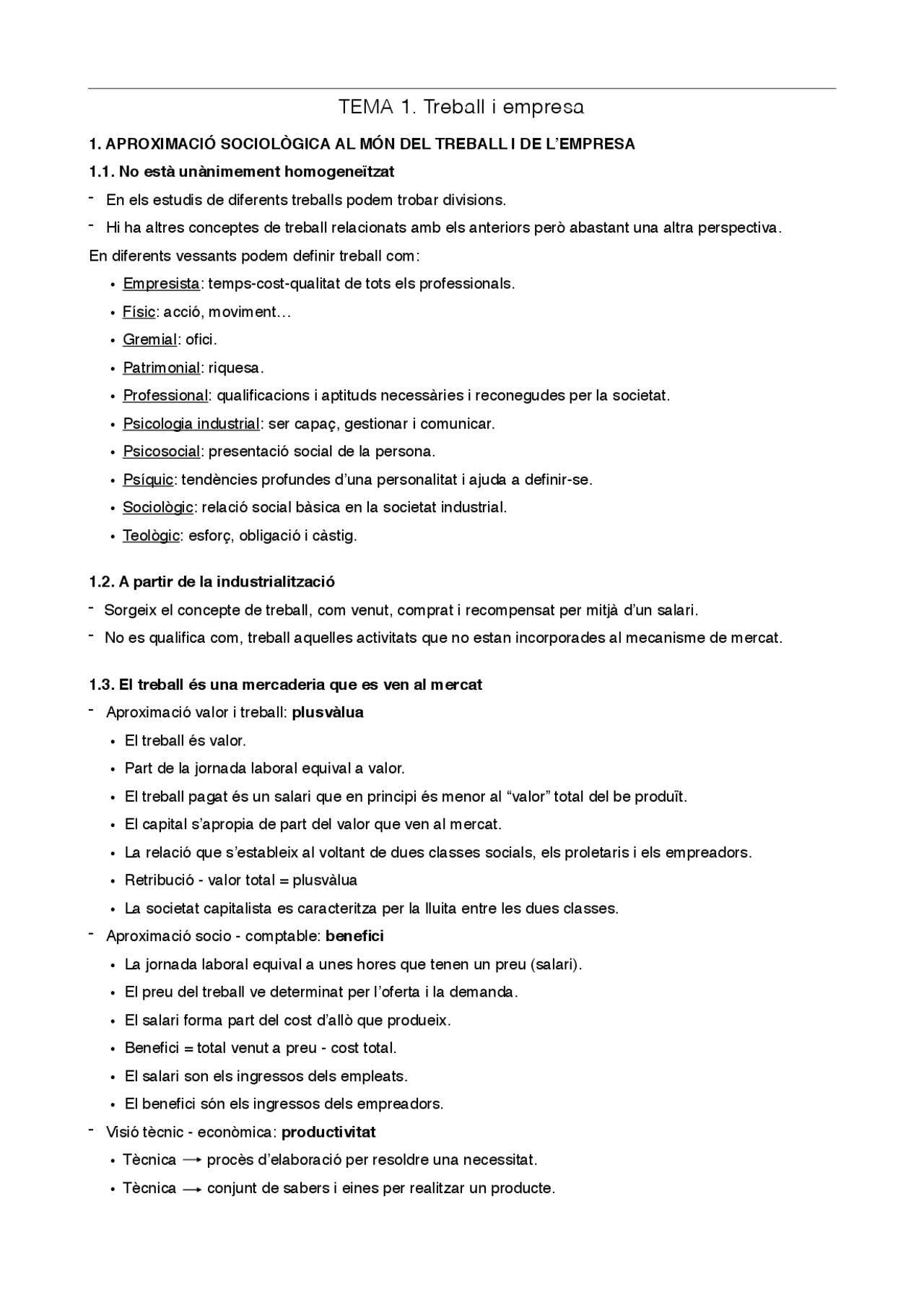 Sociologia Tema 1 - Apuntes de Sociología Económica - Docsity