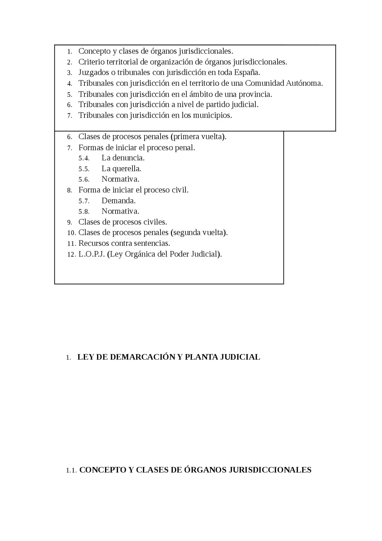 CONCEPTOS BÁSICOS DEL DERECHO LEY DE DEMARCACIÓN Y PLANTA JUDICIAL CONCEPTO Apuntes de Derecho CONCEPTOS BÁSICOS DEL DERECHO LEY DE DEMARCACIÓN Y PLANTA JUDICIAL CONCEPTO Apuntes de Derecho