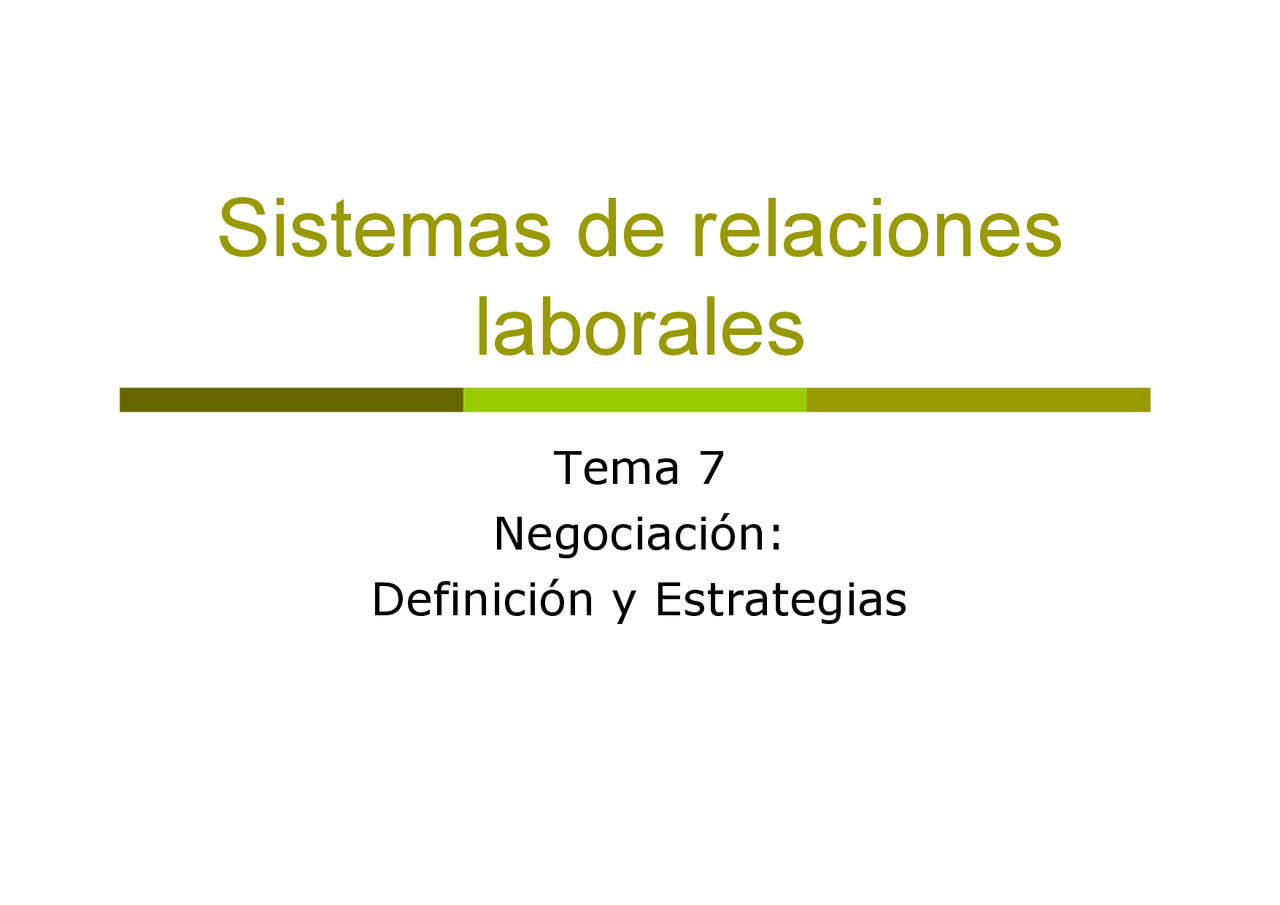 Sistemas rrll tema 7 - Apuntes de Relaciones Laborales y Recursos ...