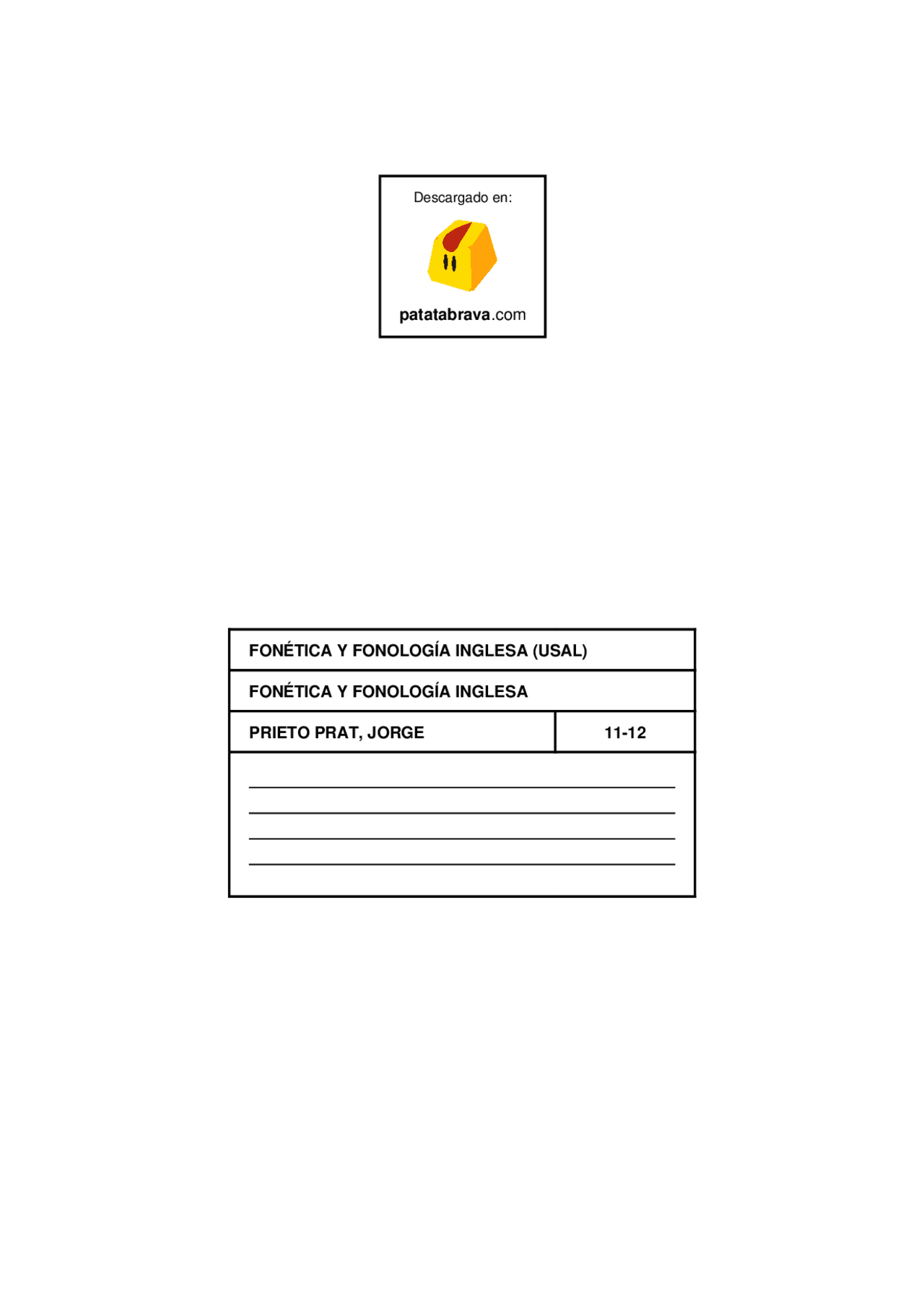 Fonetica Apuntes De Idioma Ingles Docsity