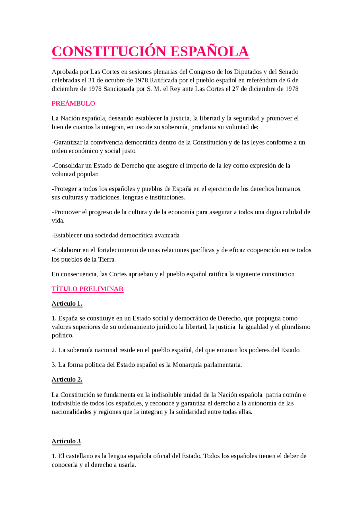 Constitucion Espa ola Apuntes De Derecho Docsity constitucion-espa-ola-apuntes-de-derecho-docsity