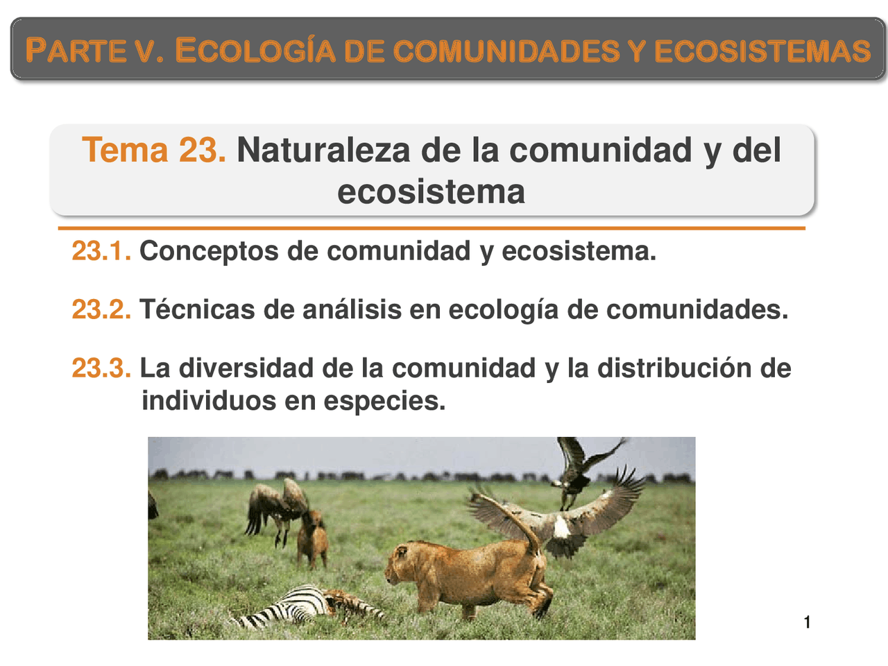 Eco tema 23 - Ejercicios de Ecología - Docsity