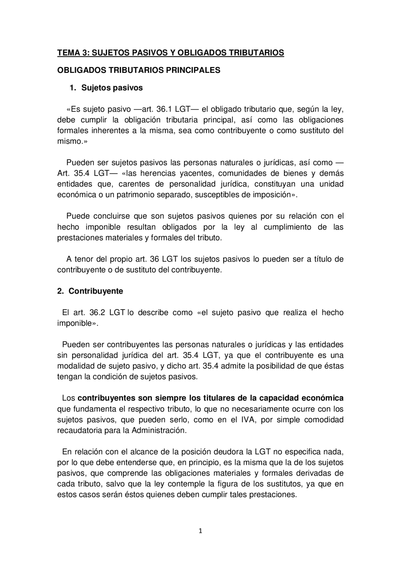 Los sujetos pasivos y obligados tributarios - Ejercicios de Derecho ...