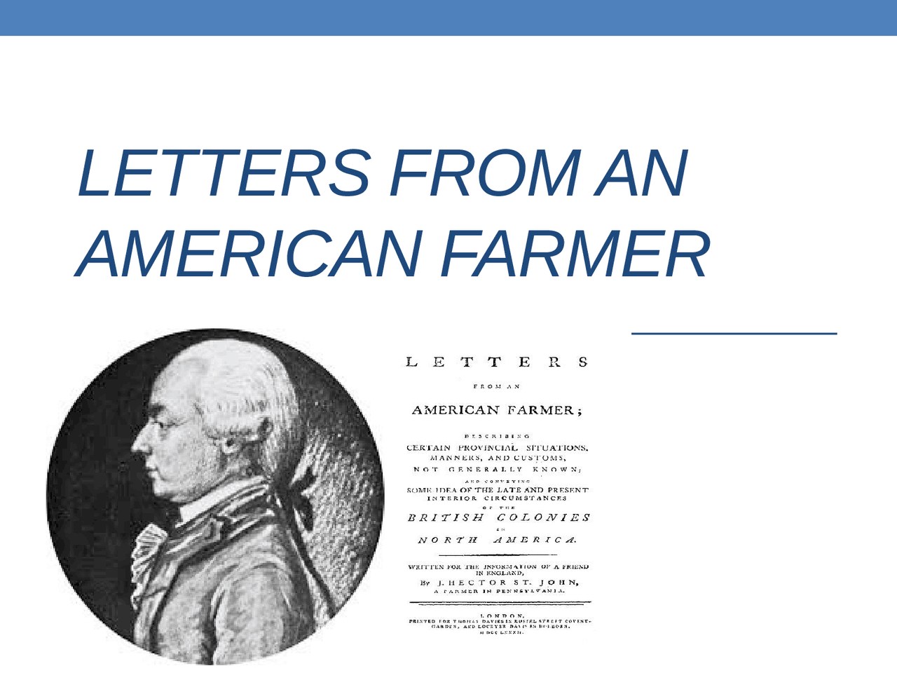 Letters From An American Farmer Summary Letter 3 Letters from an American Farmer - Ejercicios de Literatura Americana