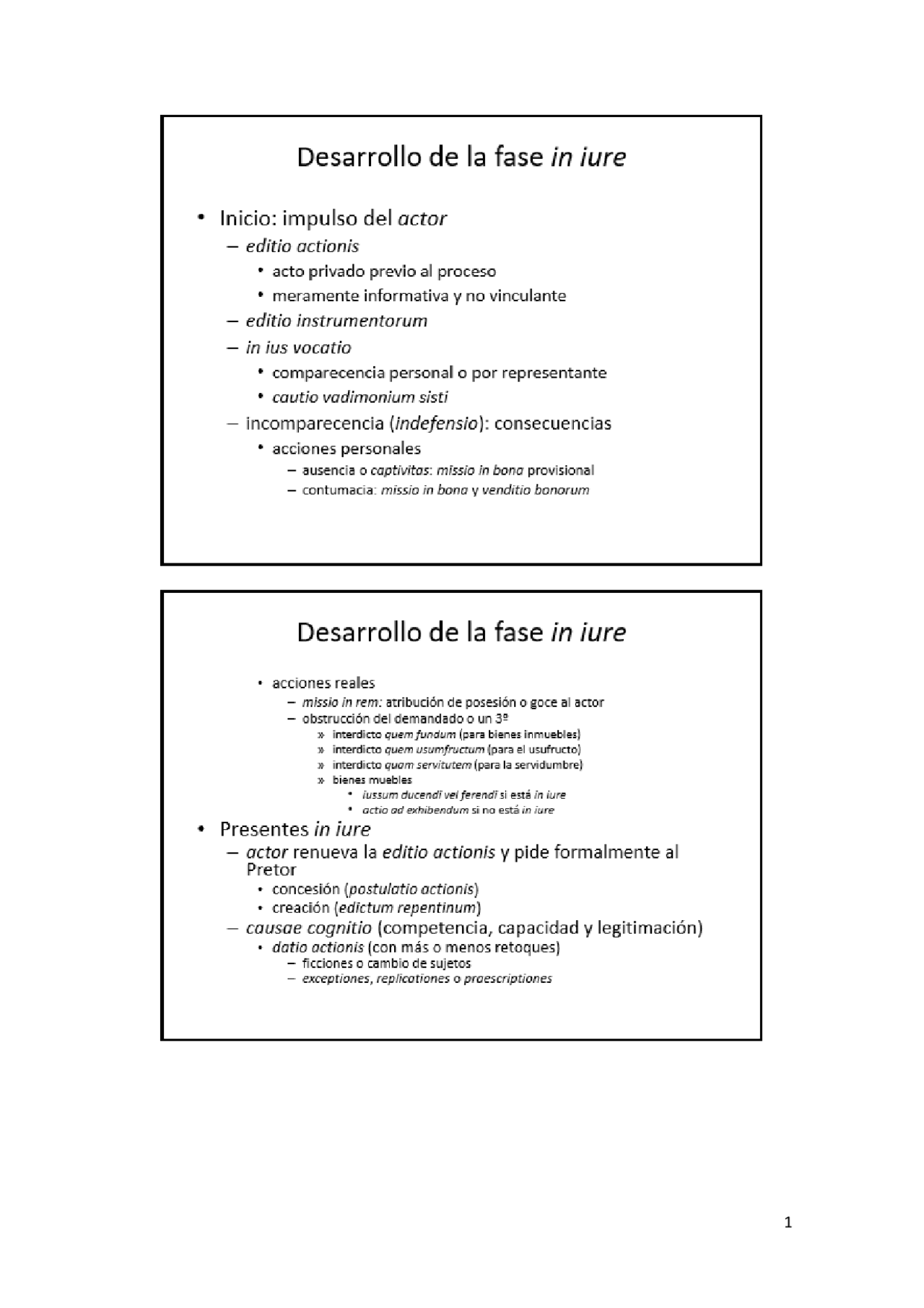 7. Fase in iure, litis contestatio, fase apud iudicem - Ejercicios de ...