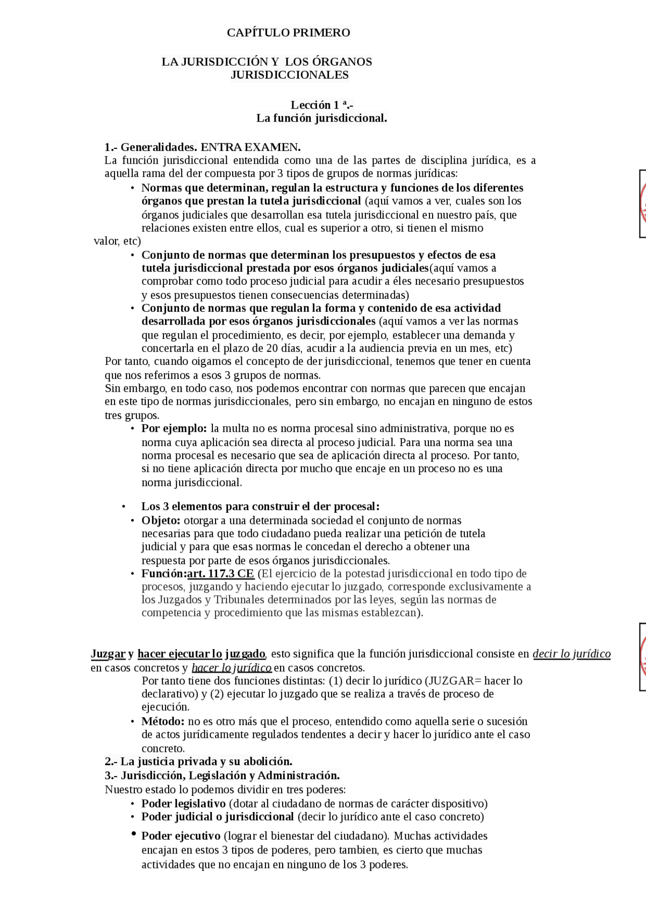 La jurisdicción y los órganos jurisdiccionales - Ejercicios de Derecho ...