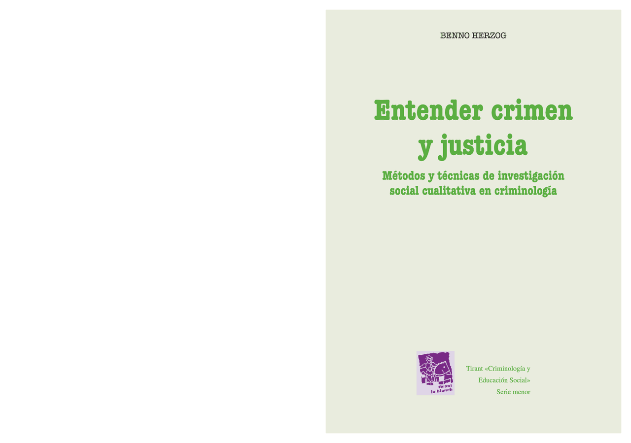 Entender Crimen Y Justicia Ejercicios De Criminologia Docsity
