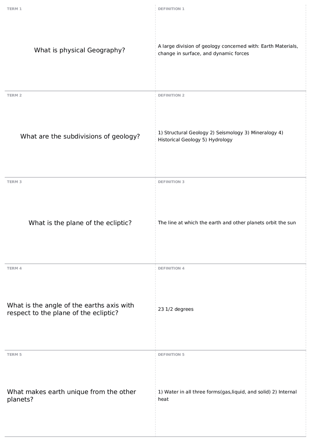 Final Exam notes part 1 | ESCI 111 - Intro to Physical Geology ...