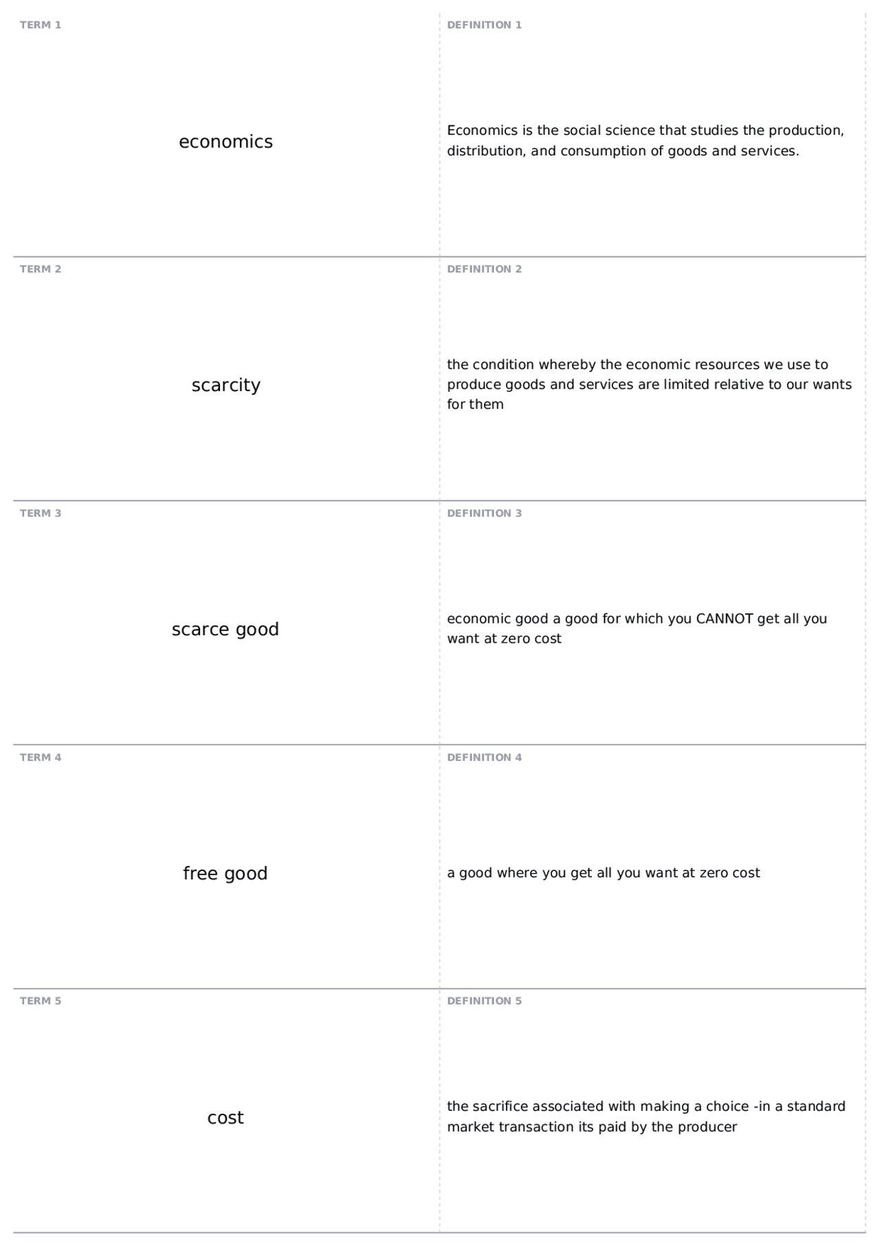 Final exam, part 2 | ECON 2020 - PRINCIPLES OF MICROECONOMICS - Docsity