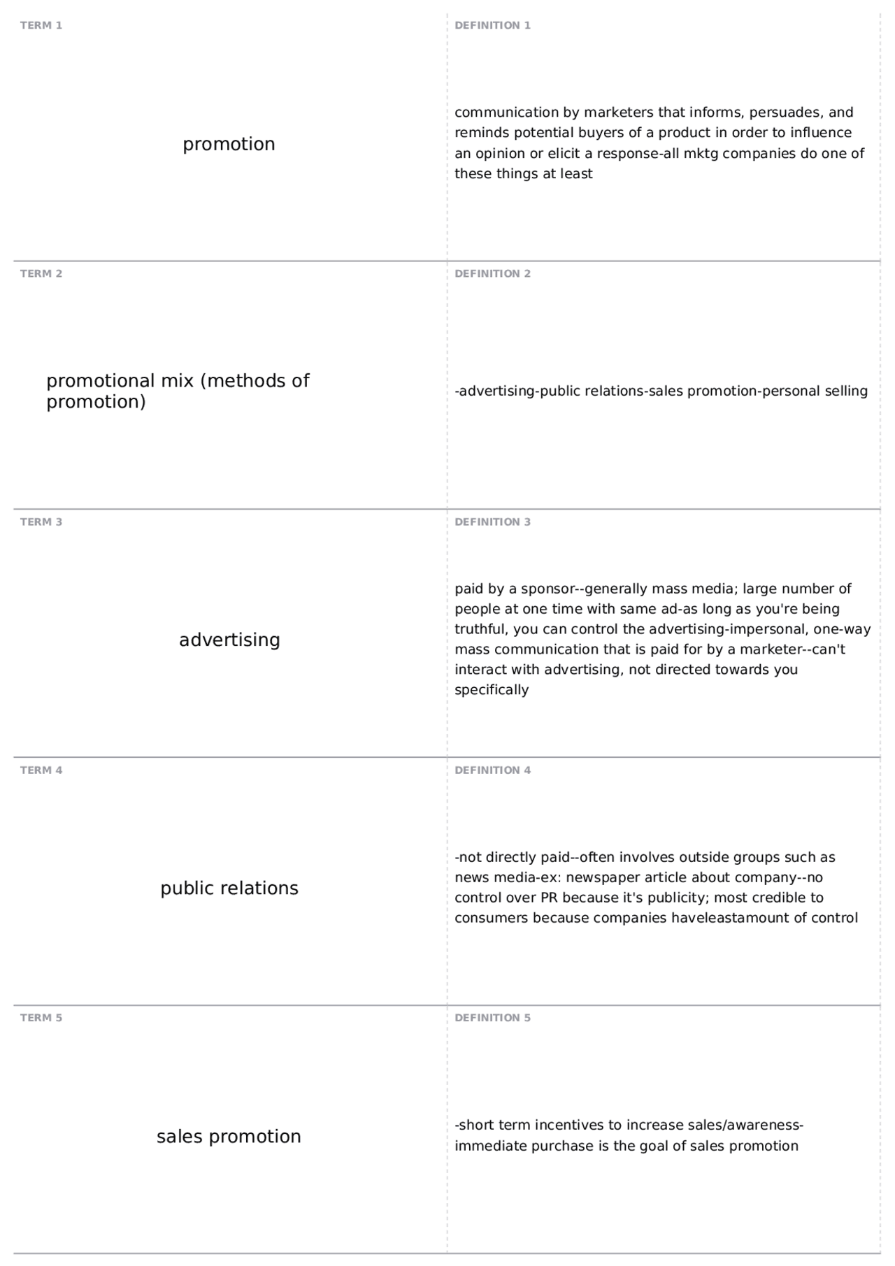 Exam 3, part 4 | MARK 3000 - Principles of Marketing - Docsity